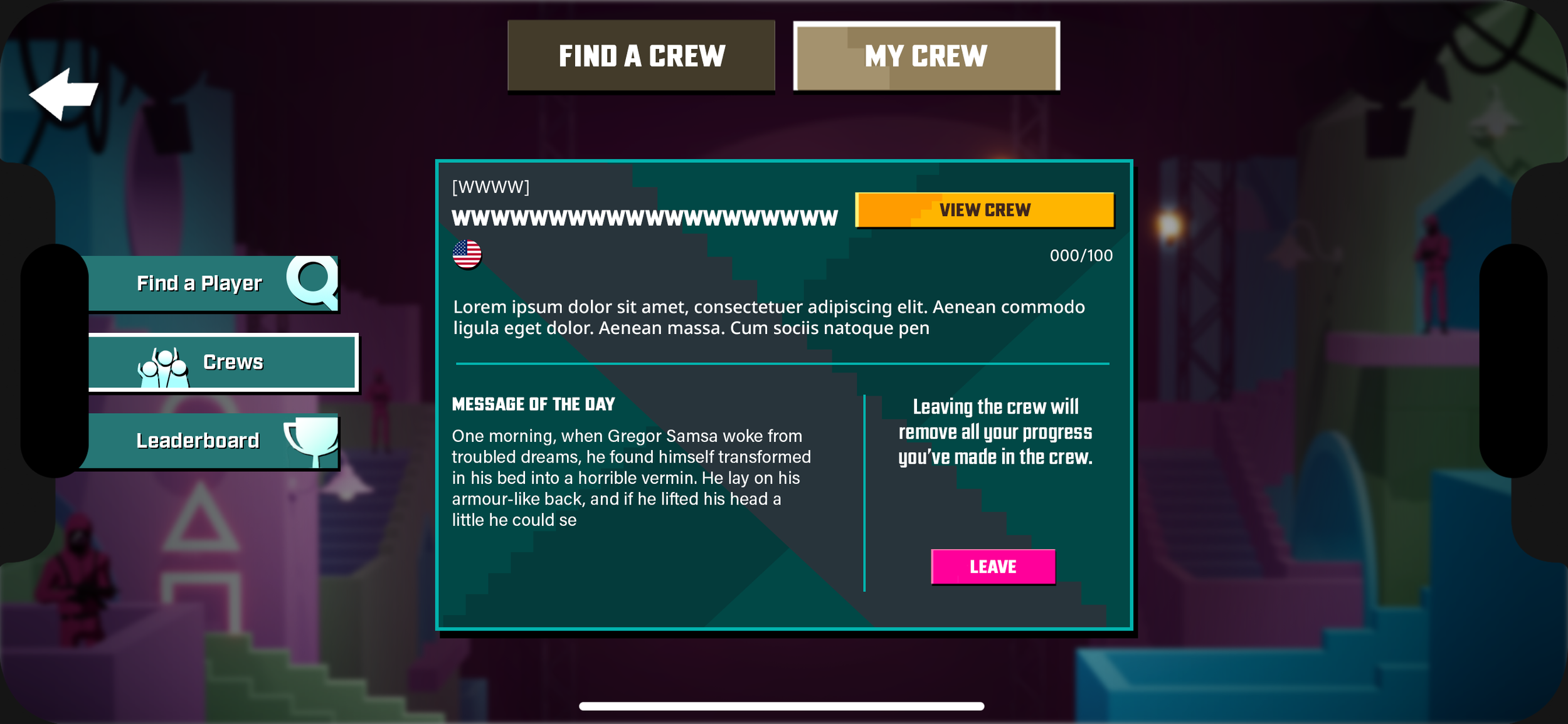 Average Player is a Crew Member - Crew Overview