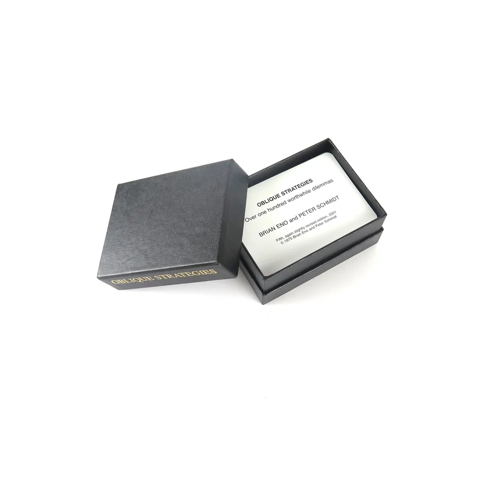 Oblique strategies  ブライアン・イーノ 第5回：偶然を味方に—ブライアン・イーノが作った“オブリーク