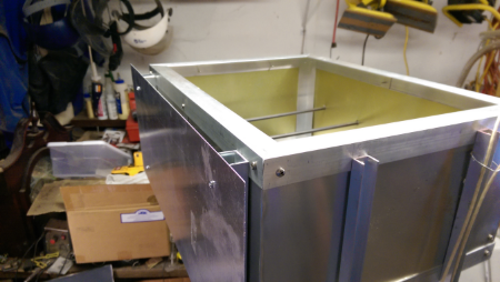 Adding a protective face to the heater box