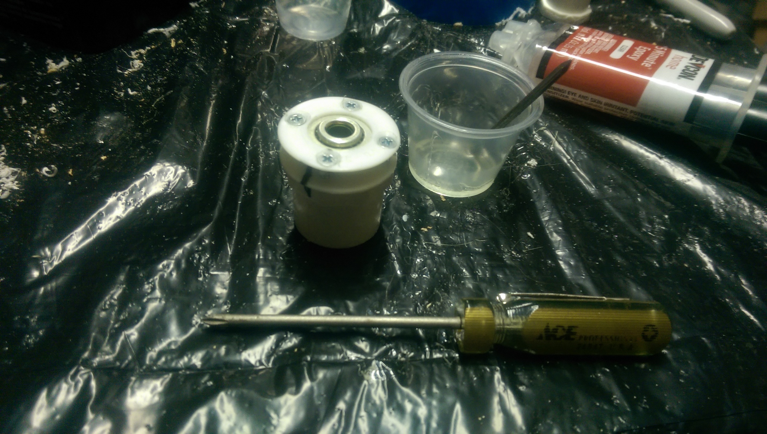 Screws and epoxy should hold these two securely 