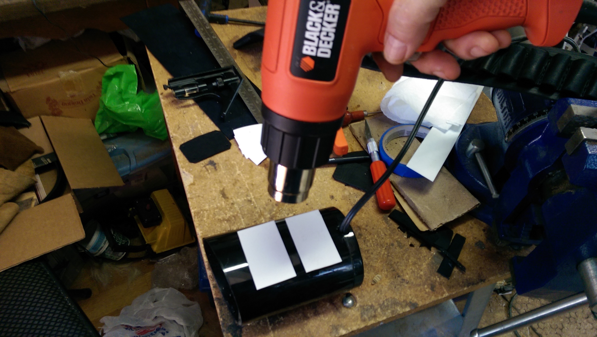 The styrene is heated to mold against a gentle curve