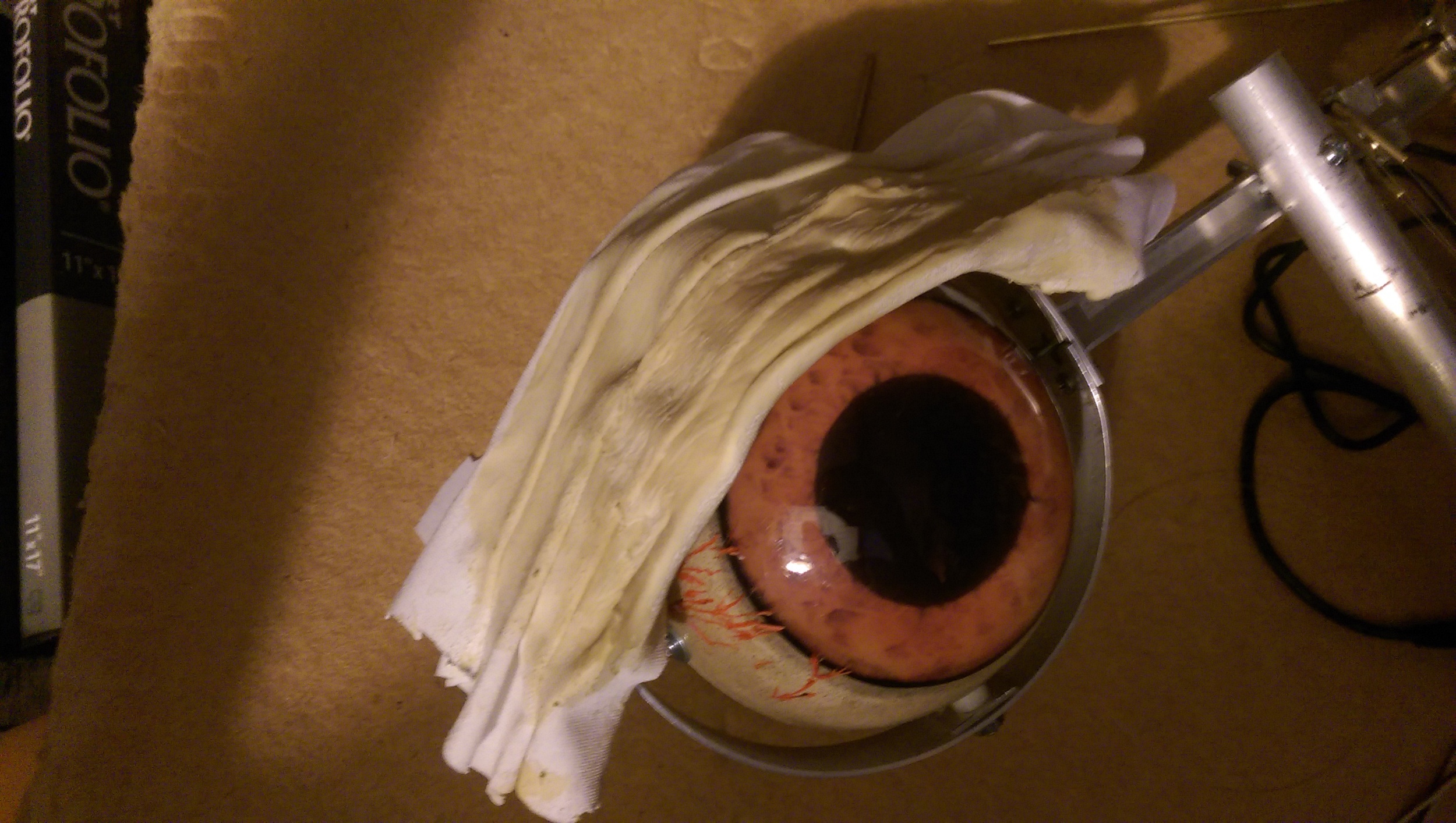 Final eyelid skin shown on the eyeball. Just for comparison, since there's no mechanism installed.