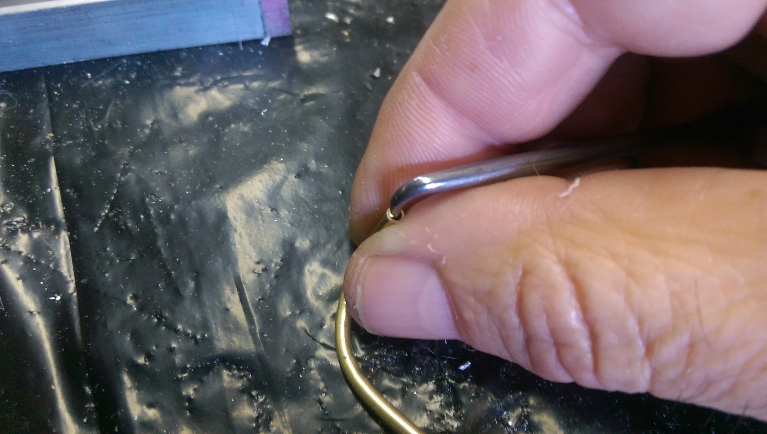 Flaring the ends removes sharp edges