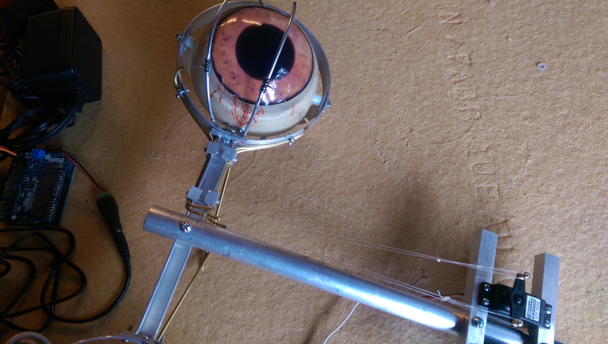 The final eye blink mechanism for the left eye of the Ithorian