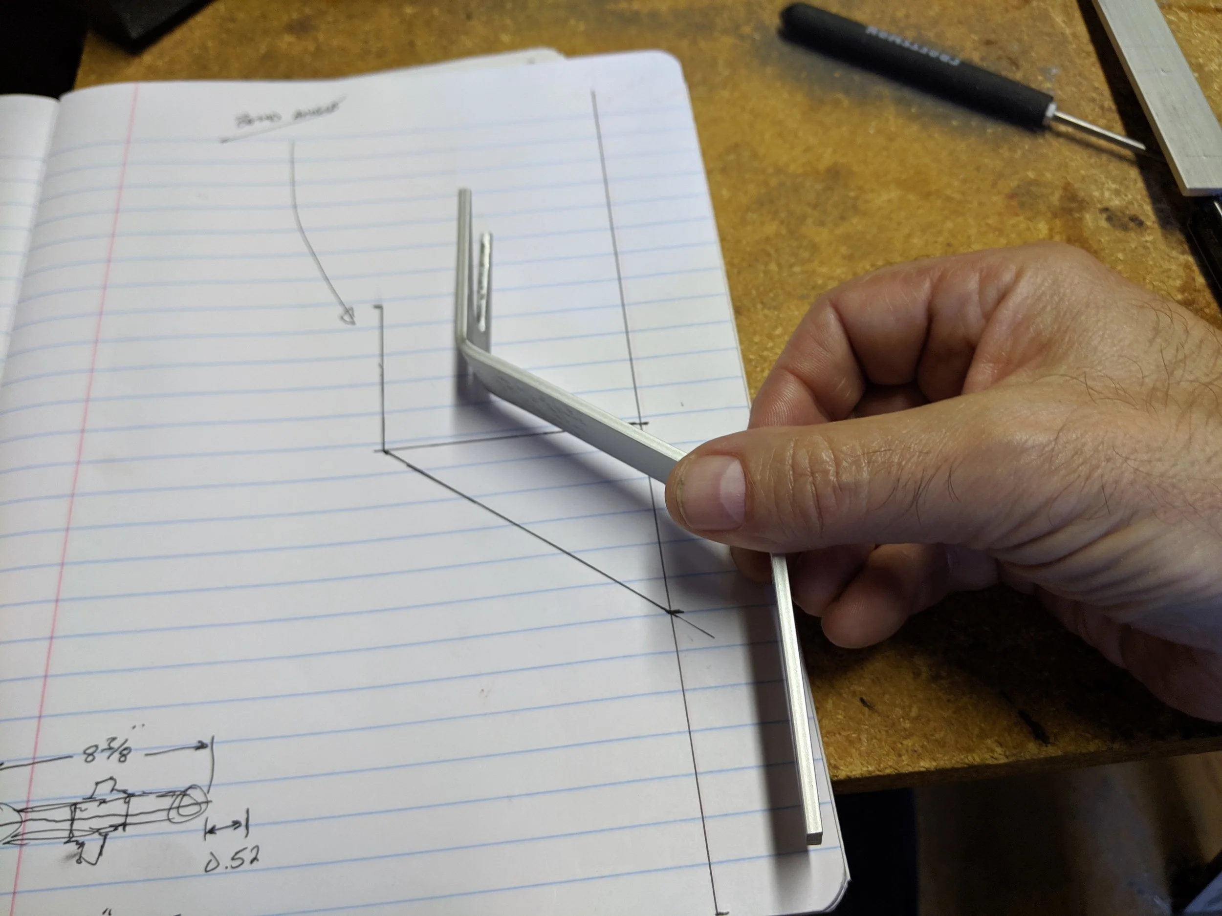 Until it matched the angles on the calculated template