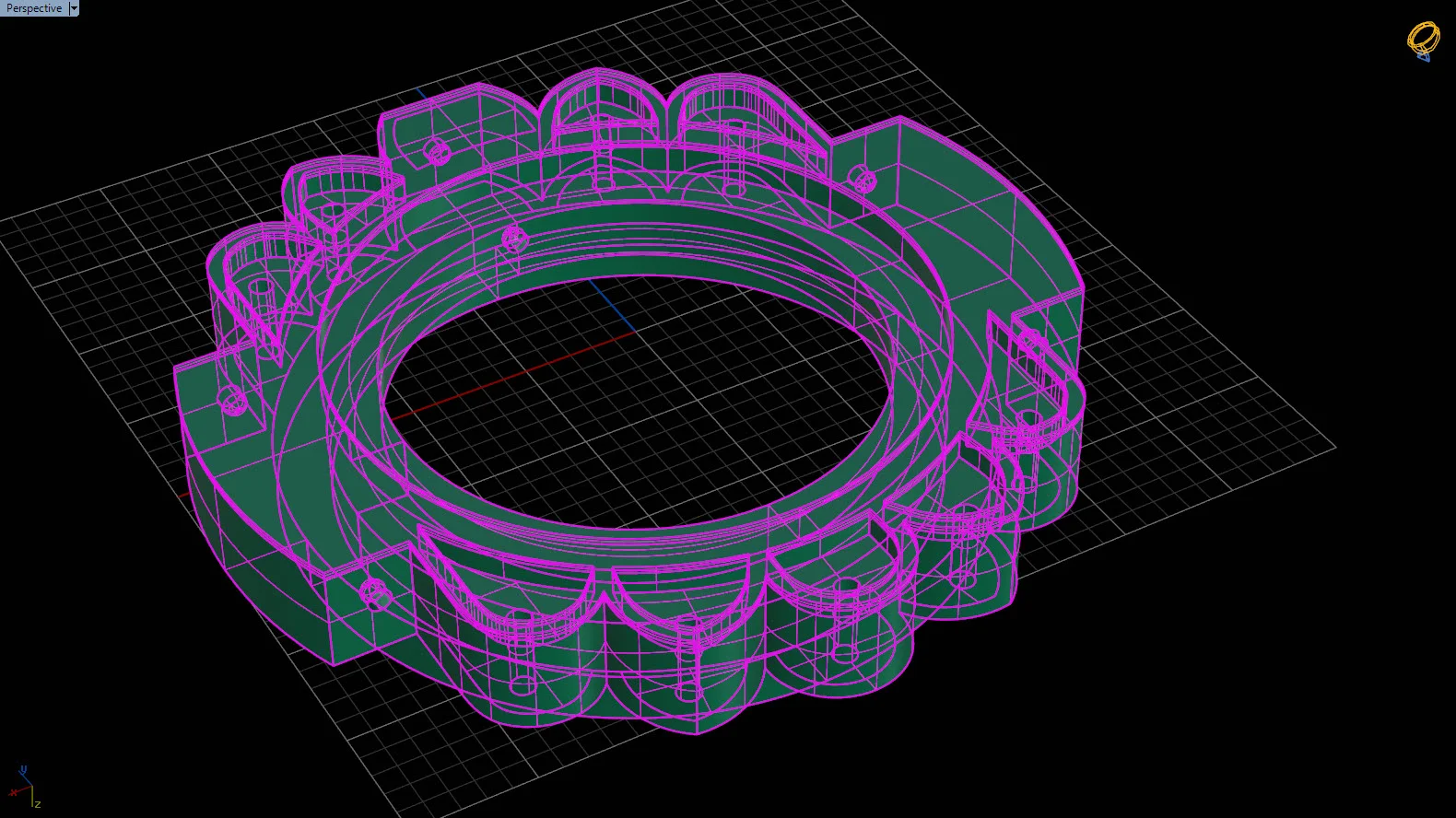 This is the schematic for the watch case. Read more on Banging on Metal!