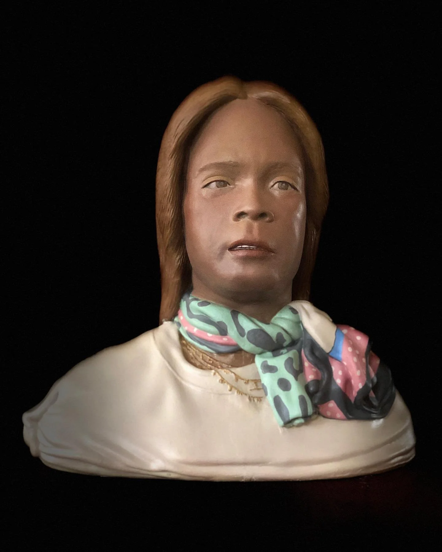 Large 3D-printed Bina48 
