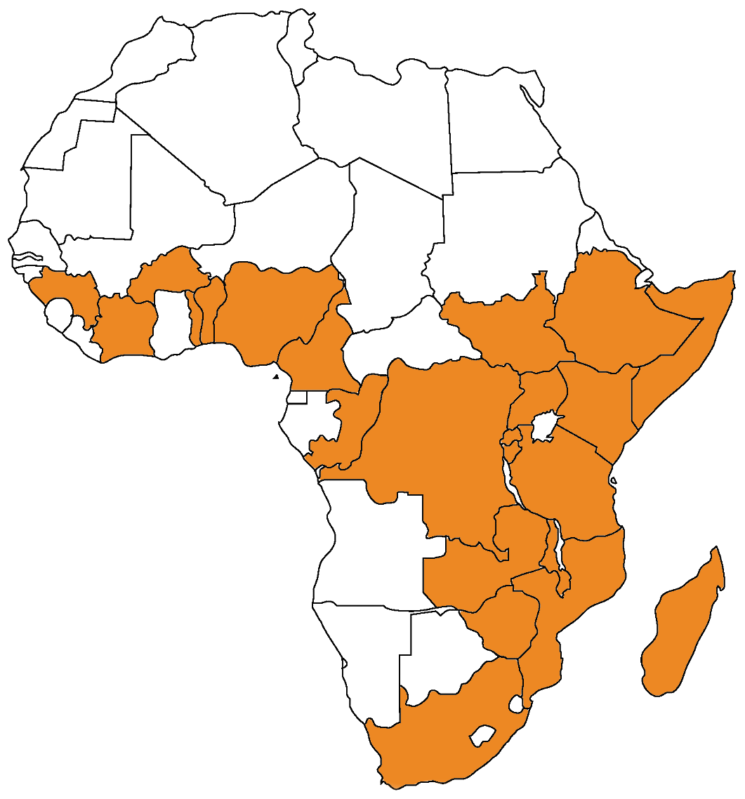 Countries in which we work