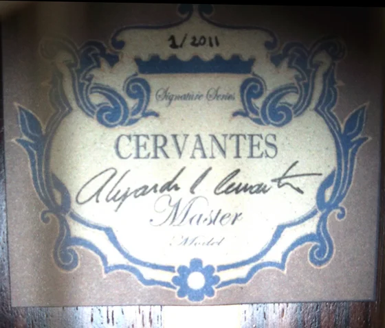 2011 Alejandro Cervantes Classical Guitar