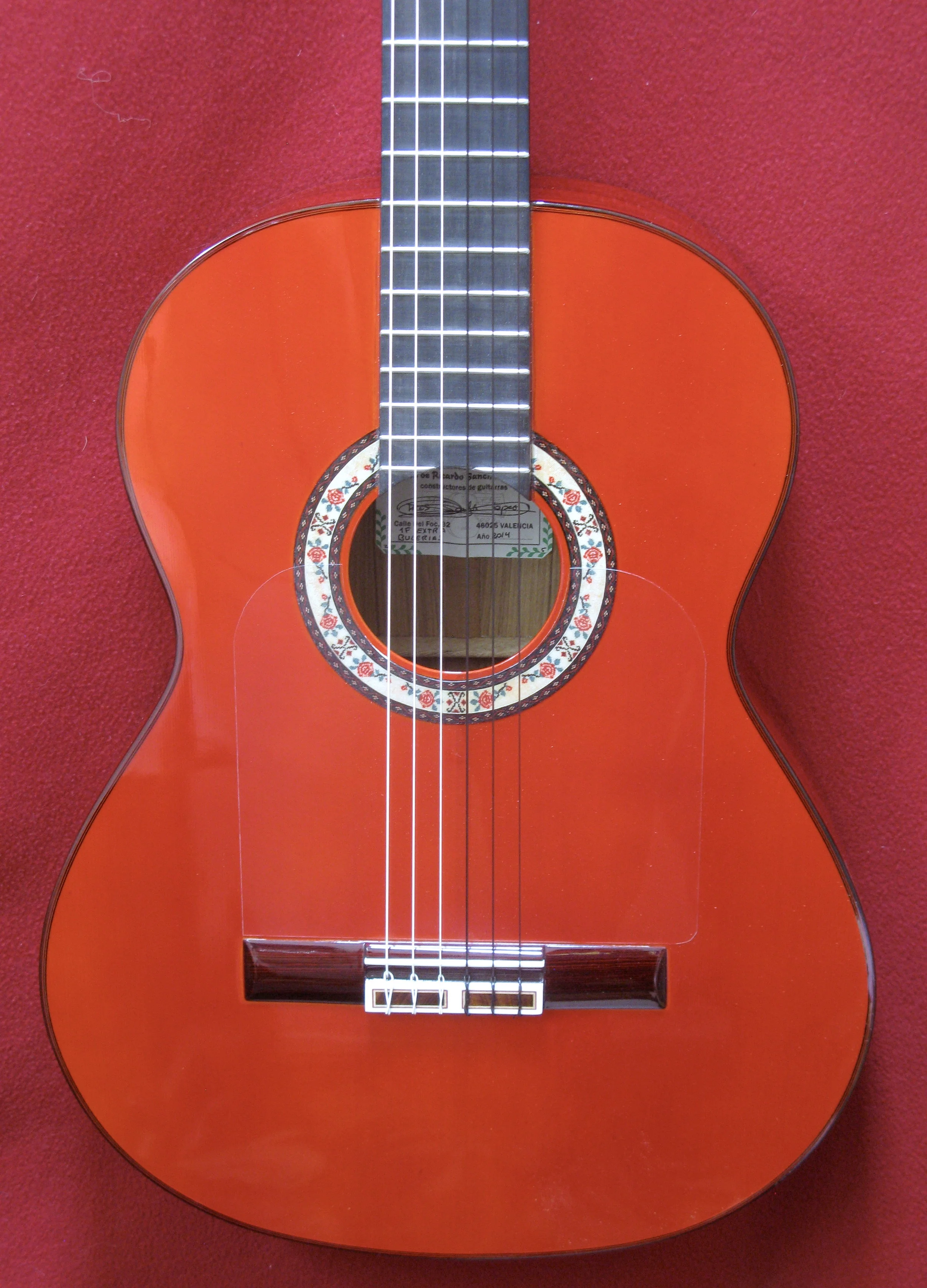 2014 Hermanos Sanchis Lopez 1F extra Buleras flamenca negra guitar