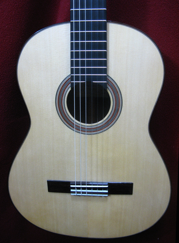 2014 J.B. Castelluccia Model Maestro Concert Classical Guitar, front