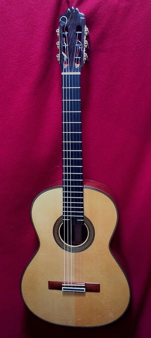 2017 Paulino Bernabe Mod 15 Concert Classical Guitar, full front