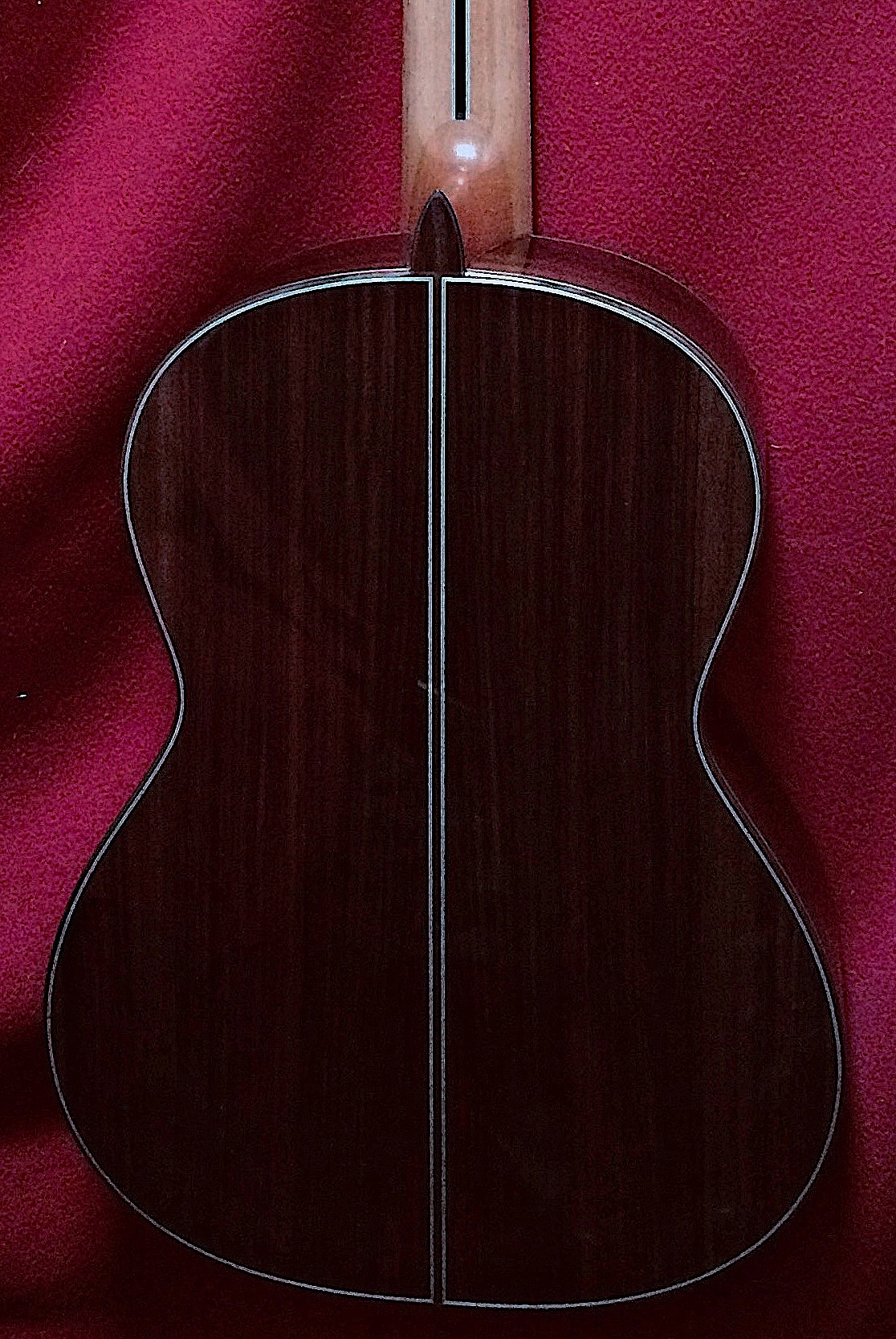 2018 Paulino Bernabe Model 15 Concert Classical Guitar, back