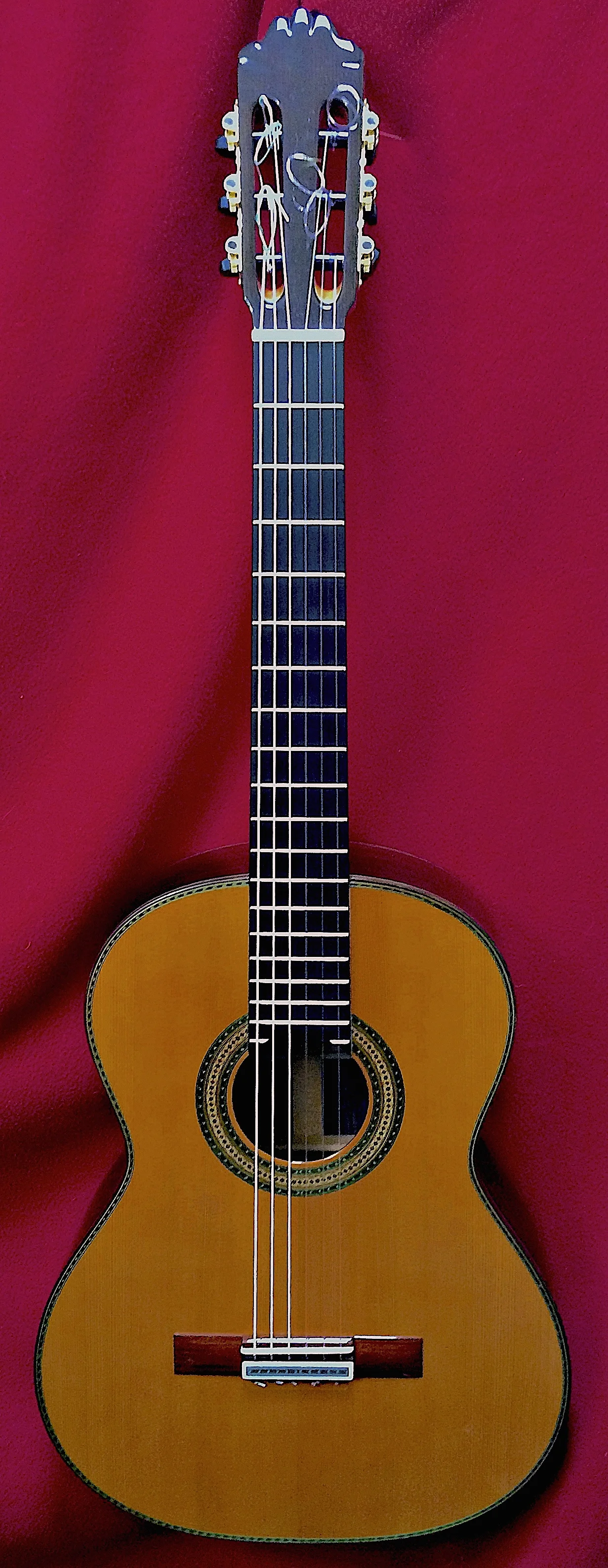 2018 Paulino Bernabe Model 15 Concert Classical Guitar, full front