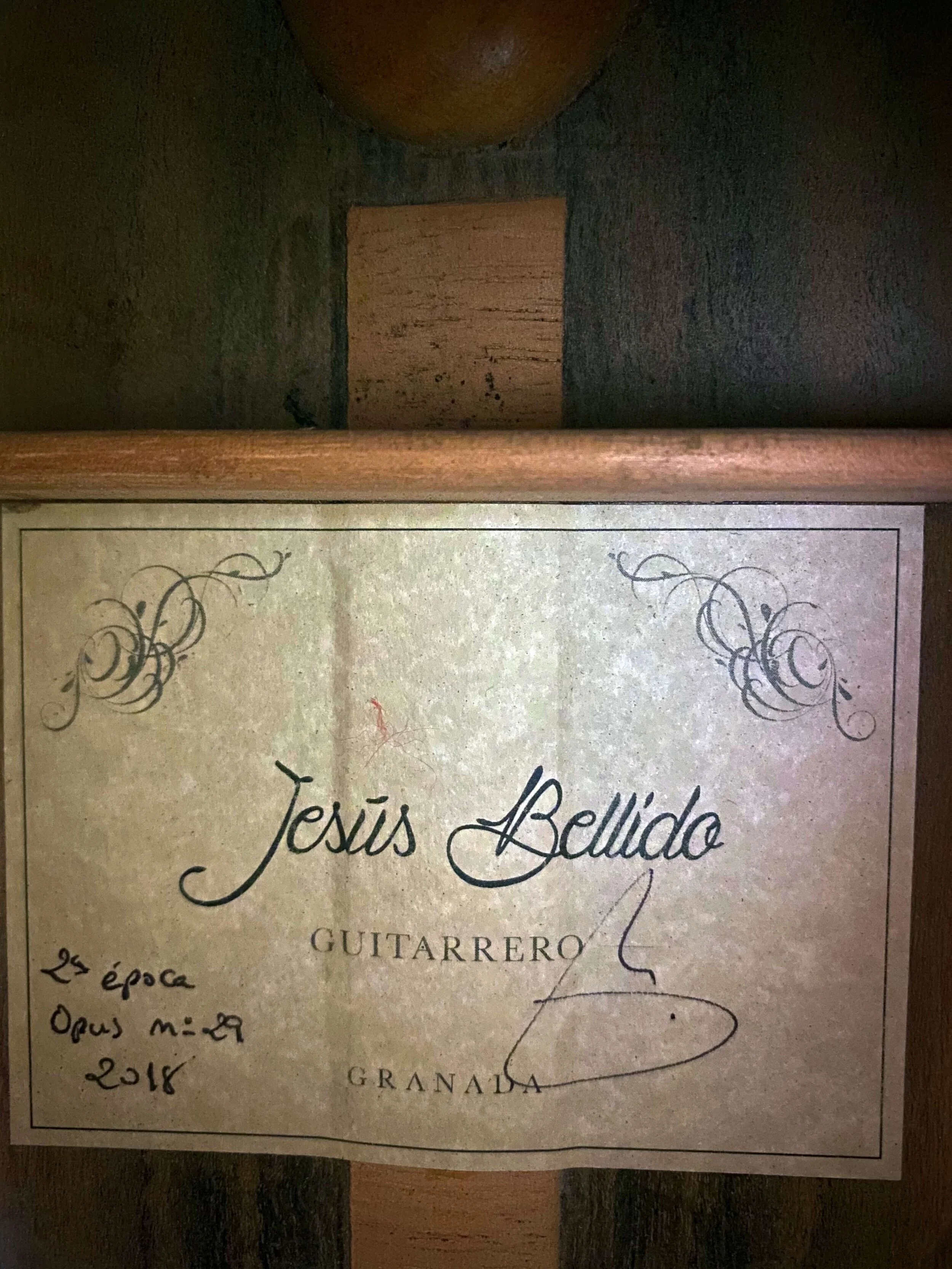 2018 Jesus Bellido Concert Classical Guitar