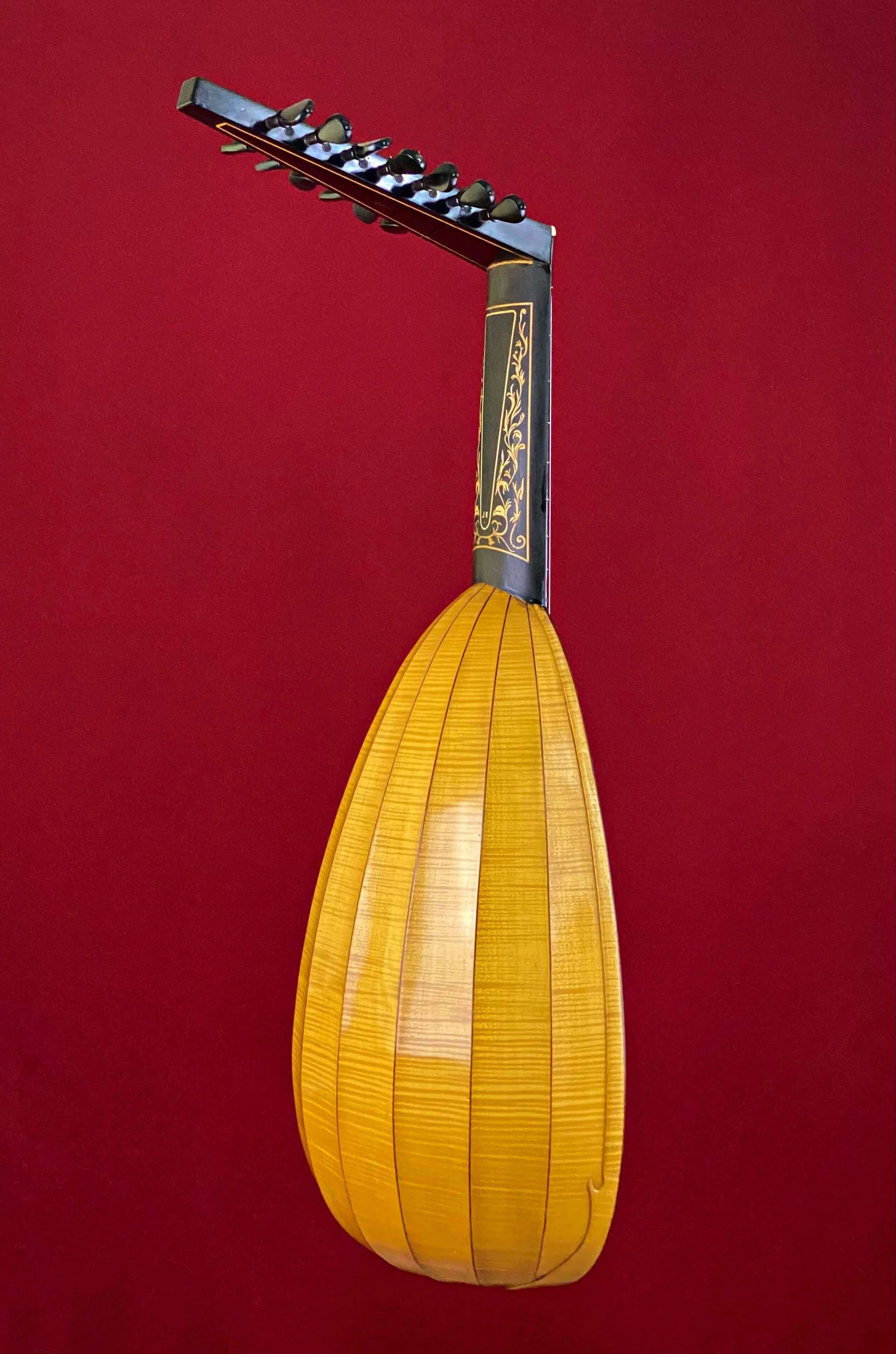 1967 Jose Rubio 8-course lute (Ex-Julian Bream) backside