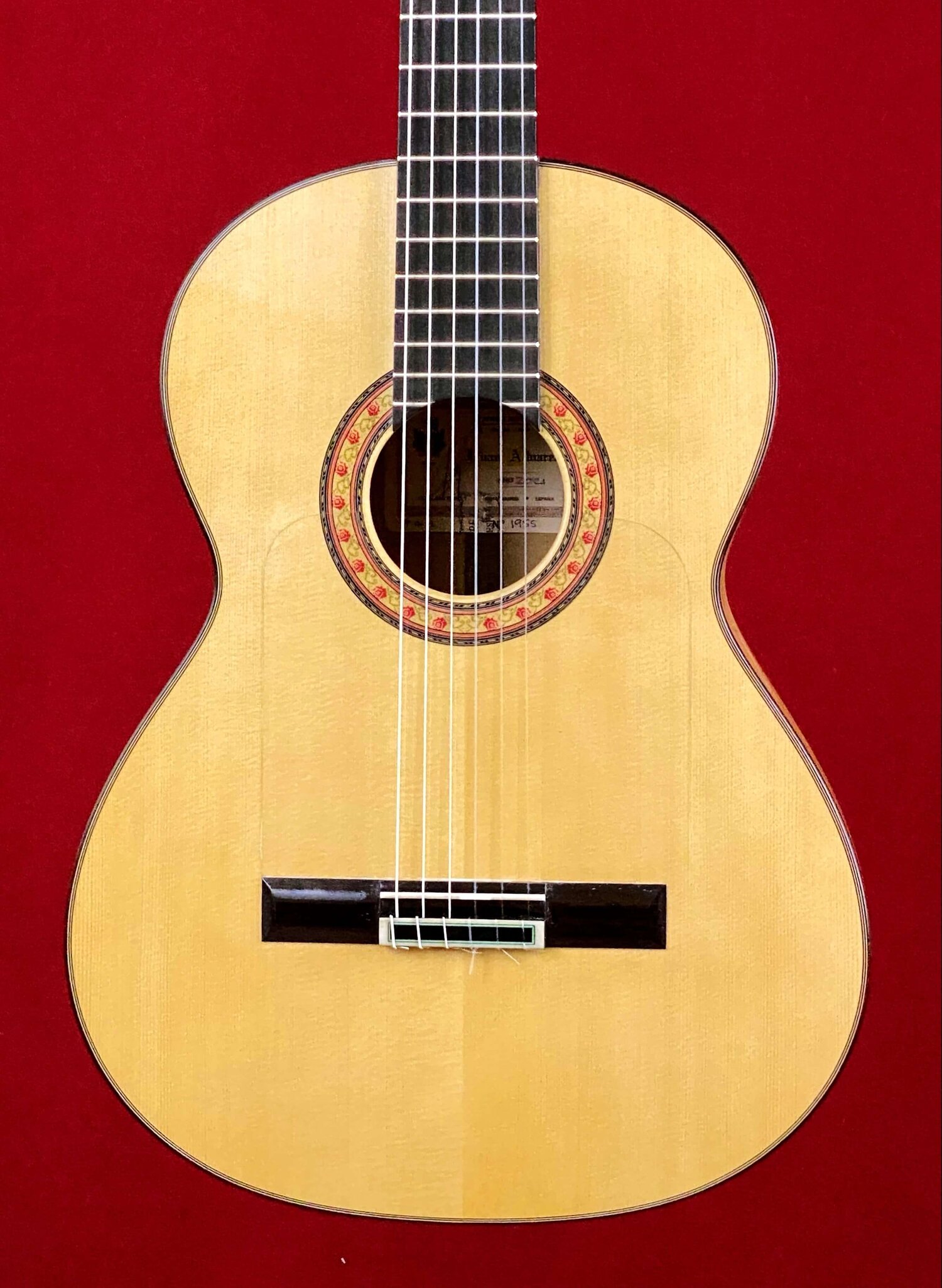 Kolibrie Groene achtergrond leerboek 2021 Juan Alvarez Mod F-AV-1 Professional Flamenco Guitar