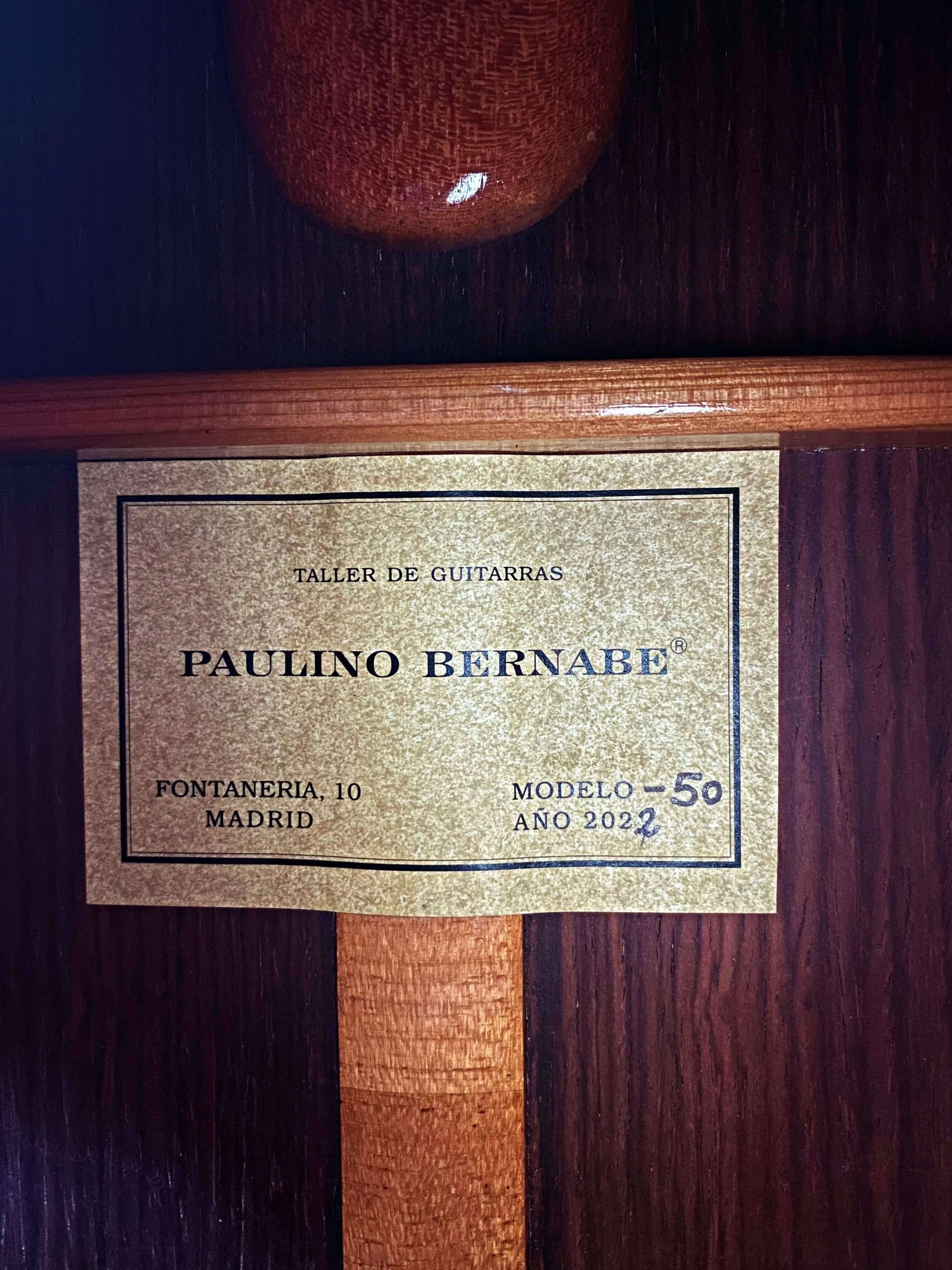 2022 Paulino Bernabe M50 Concert Classical Guitar