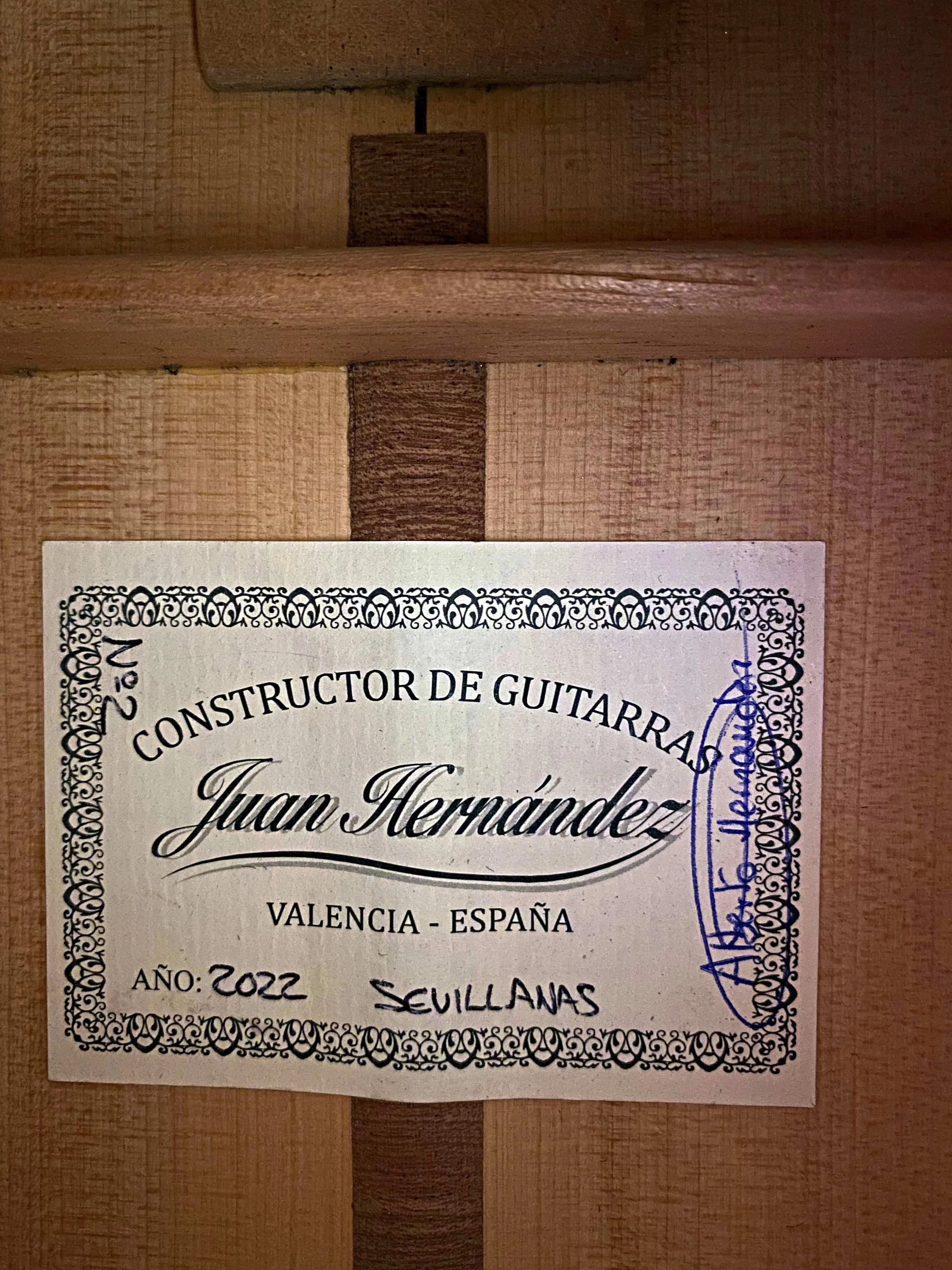 2022 Juan Hernandez, Sevillanas Model, flamenco guitar