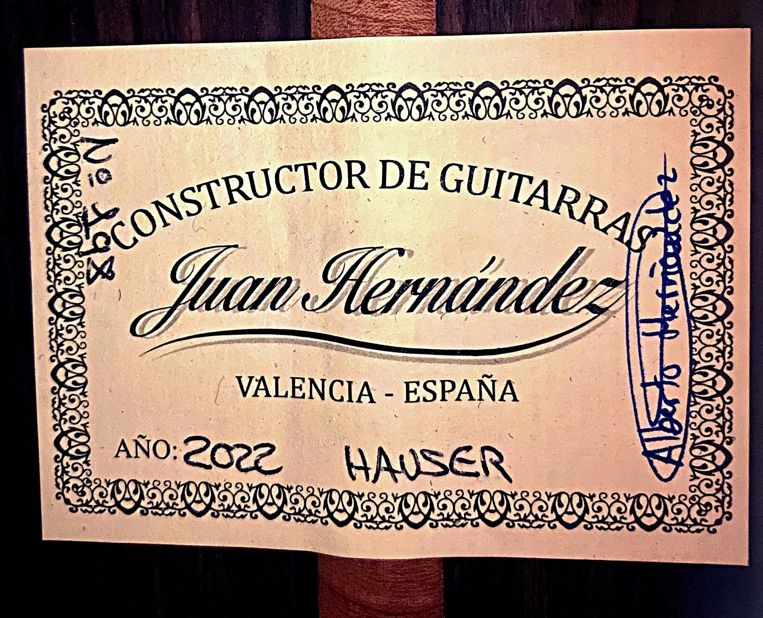 2022 Juan Hernandez, Model Hauser, Concert Classical Guitar