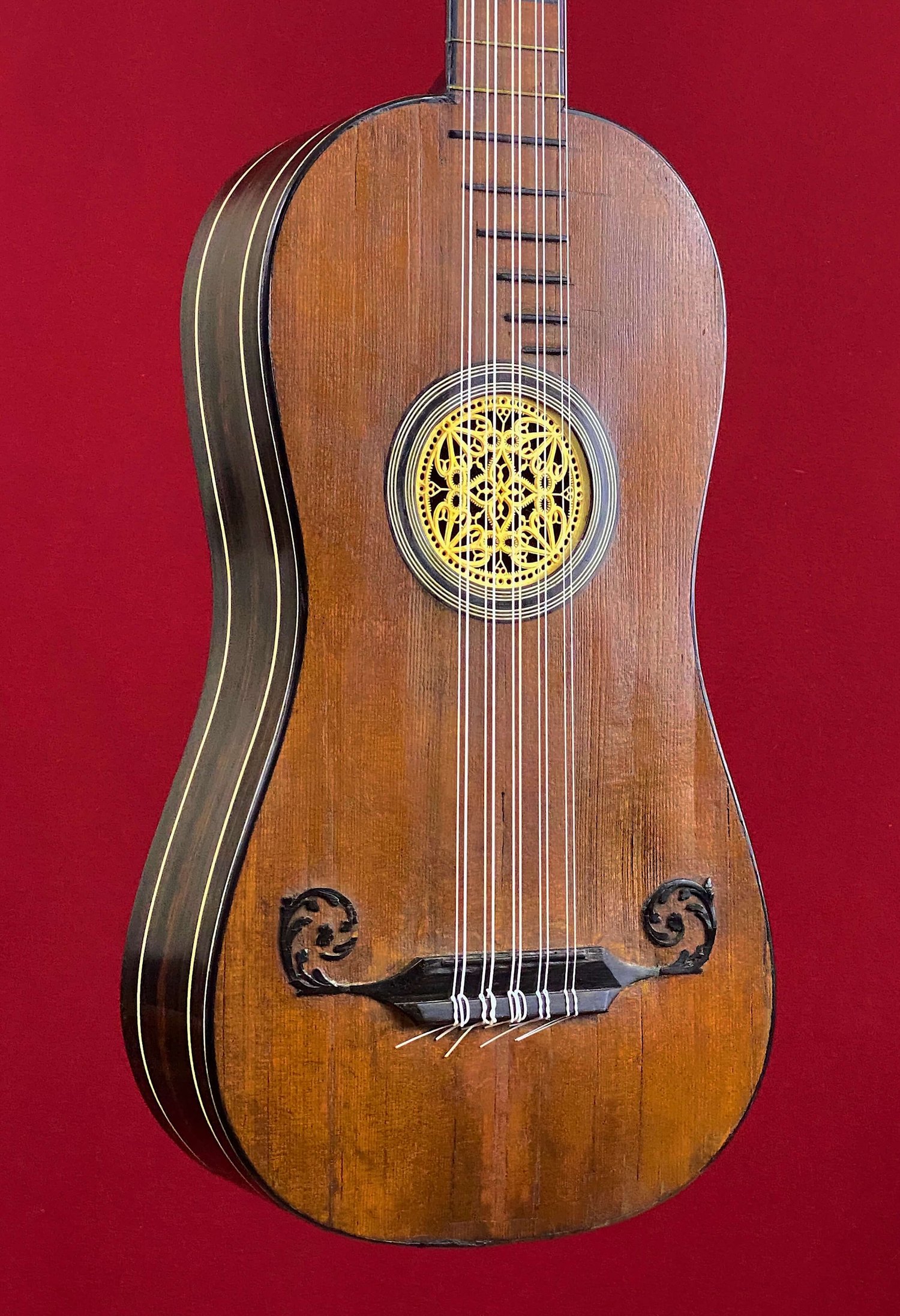 1762 Josef R Bertet, Baroque Guitar.