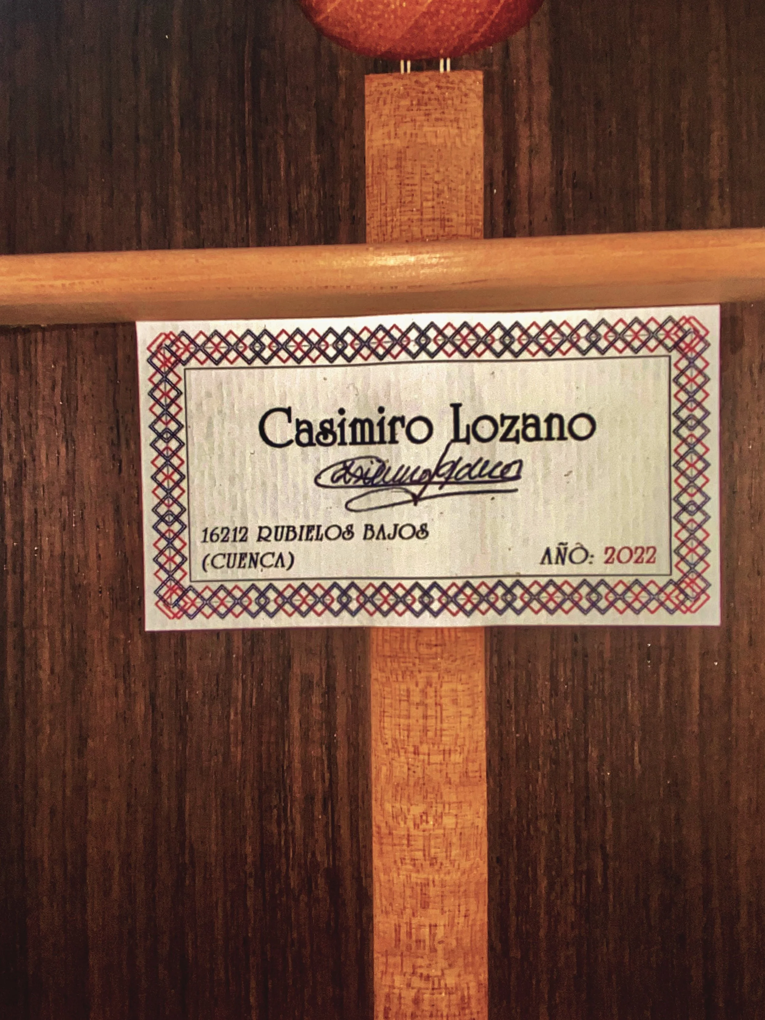 2022 Casimiro Lozano, double top, classical guitar