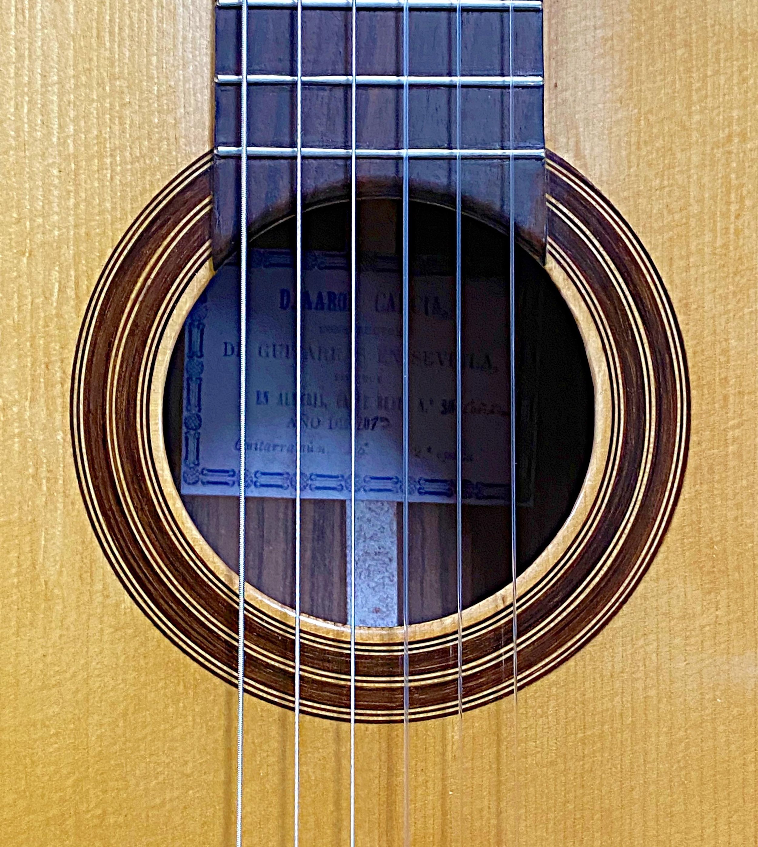 2019 Aaron Garcia Ruiz, copy 1883 Torres classical guitar