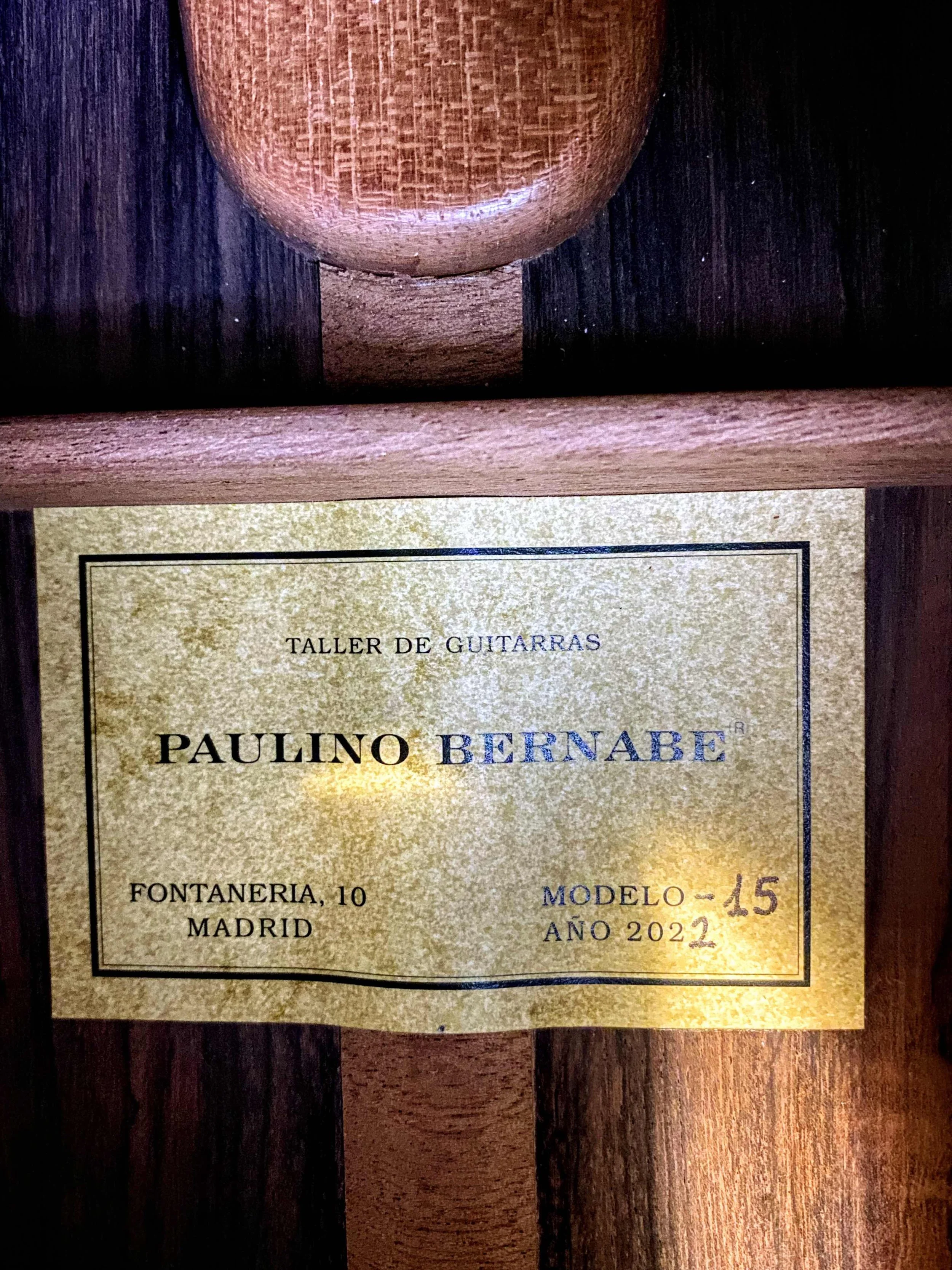 2022 Paulino Bernabe M15 classical guitar