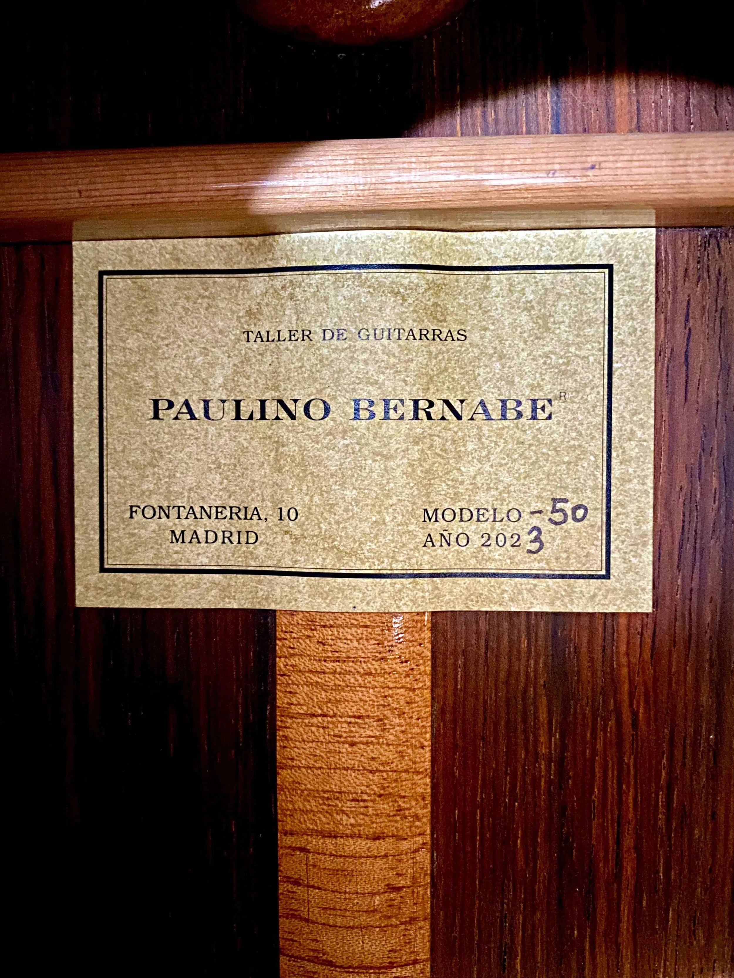 2023 Paulino Bernabe M50 Classical Guitar