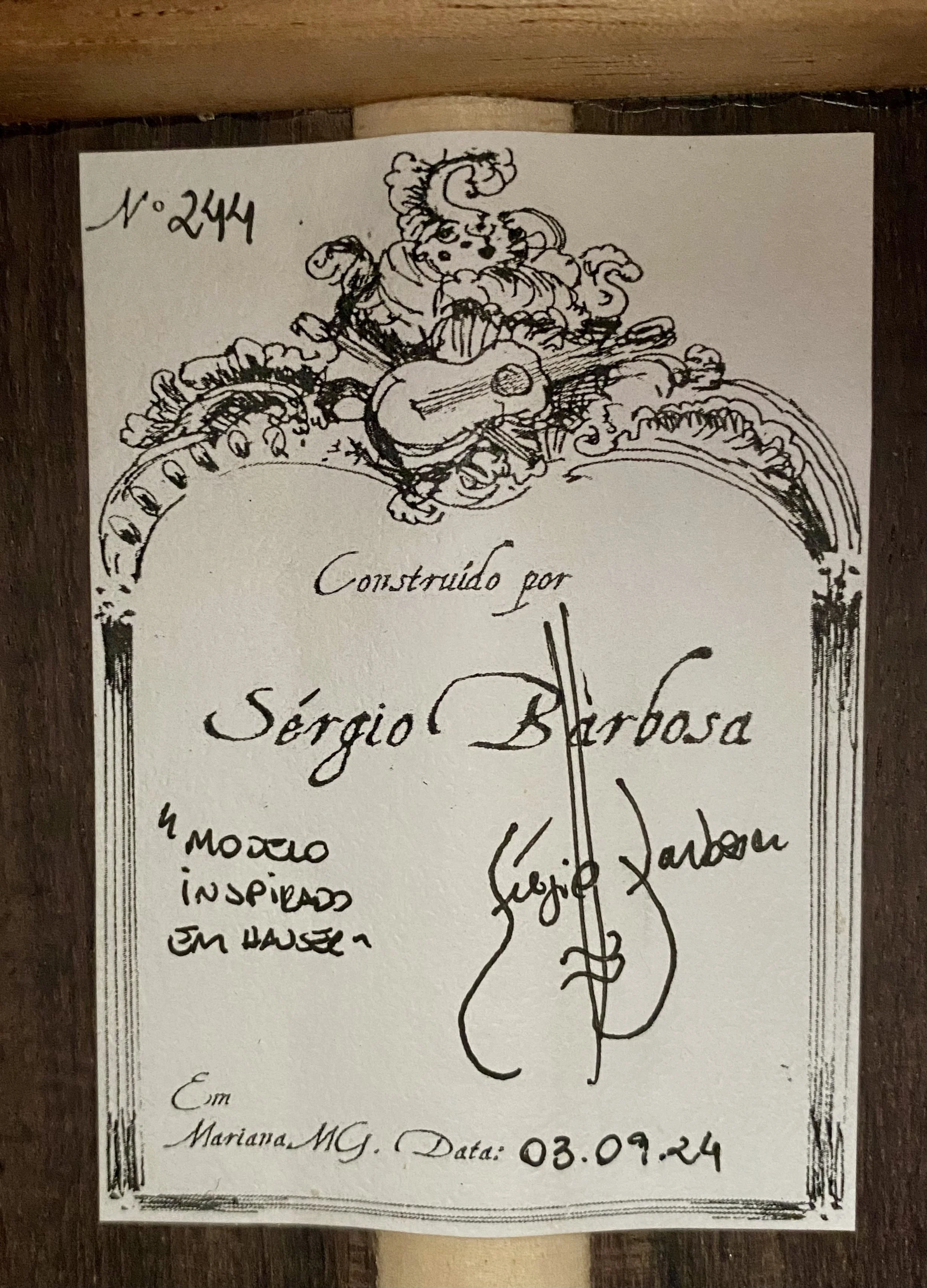 2024 Sergio Barbosa, Mod Hauser, Classical Guitar