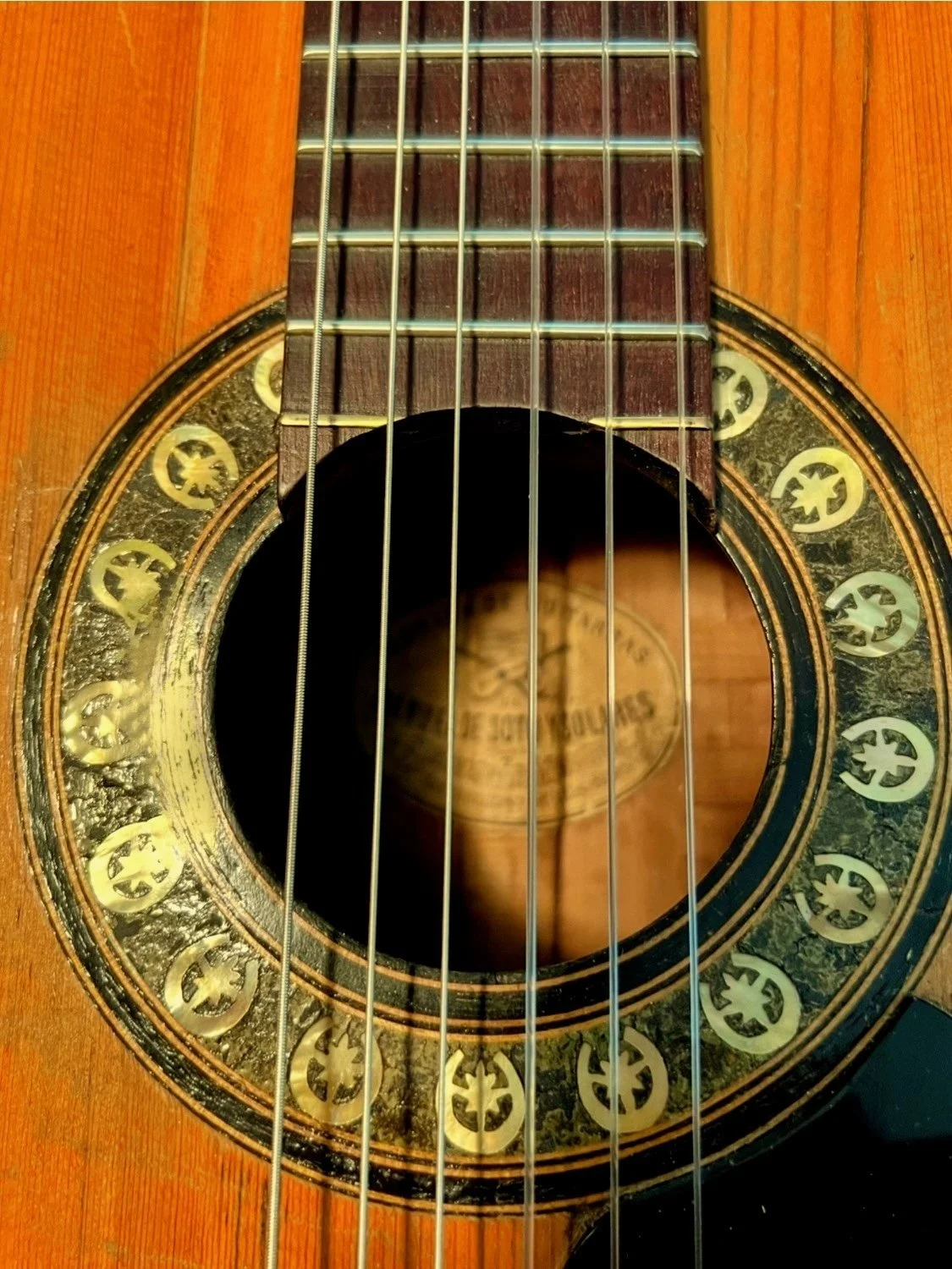 c. 1880 Manuel de Soto y Solares flamenco guitar