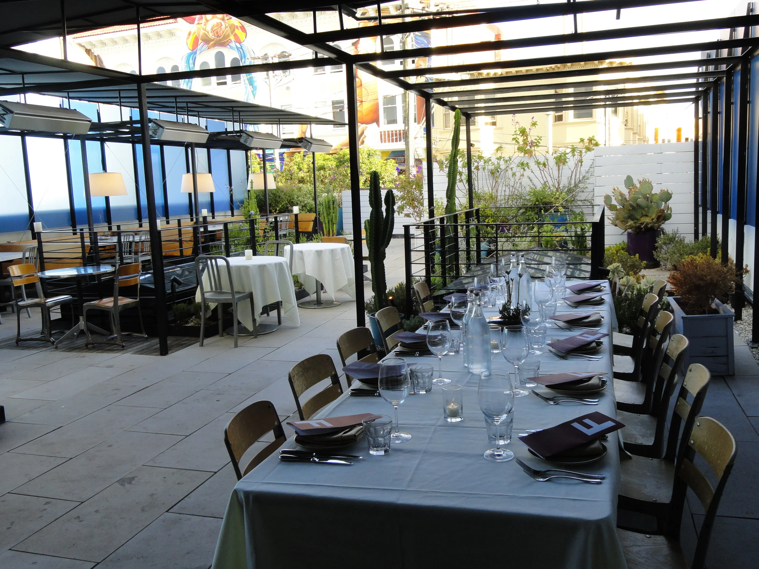 Rooftop at Farina, San Francisco