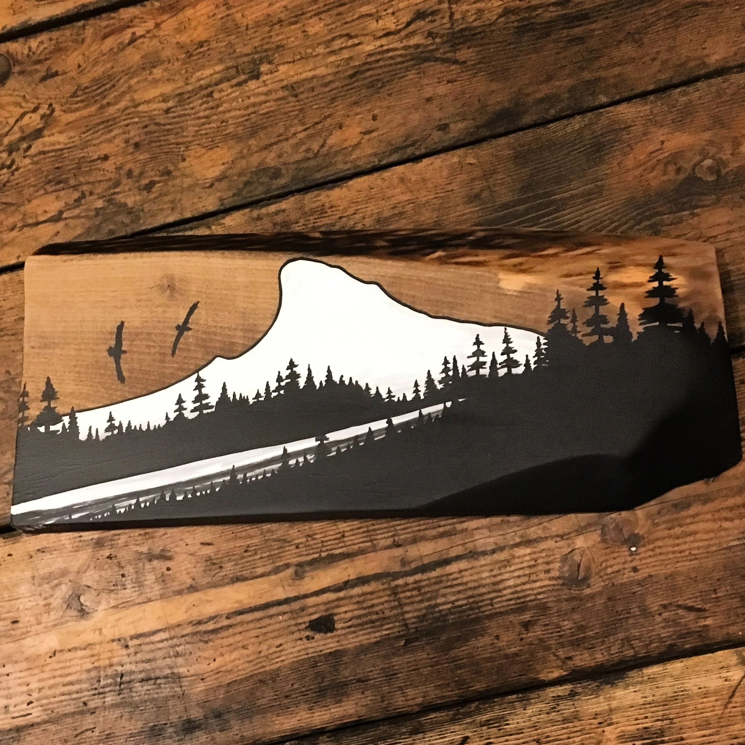 Highway to Hell Yeah! On salvaged Mertle Wood from the OR Coast