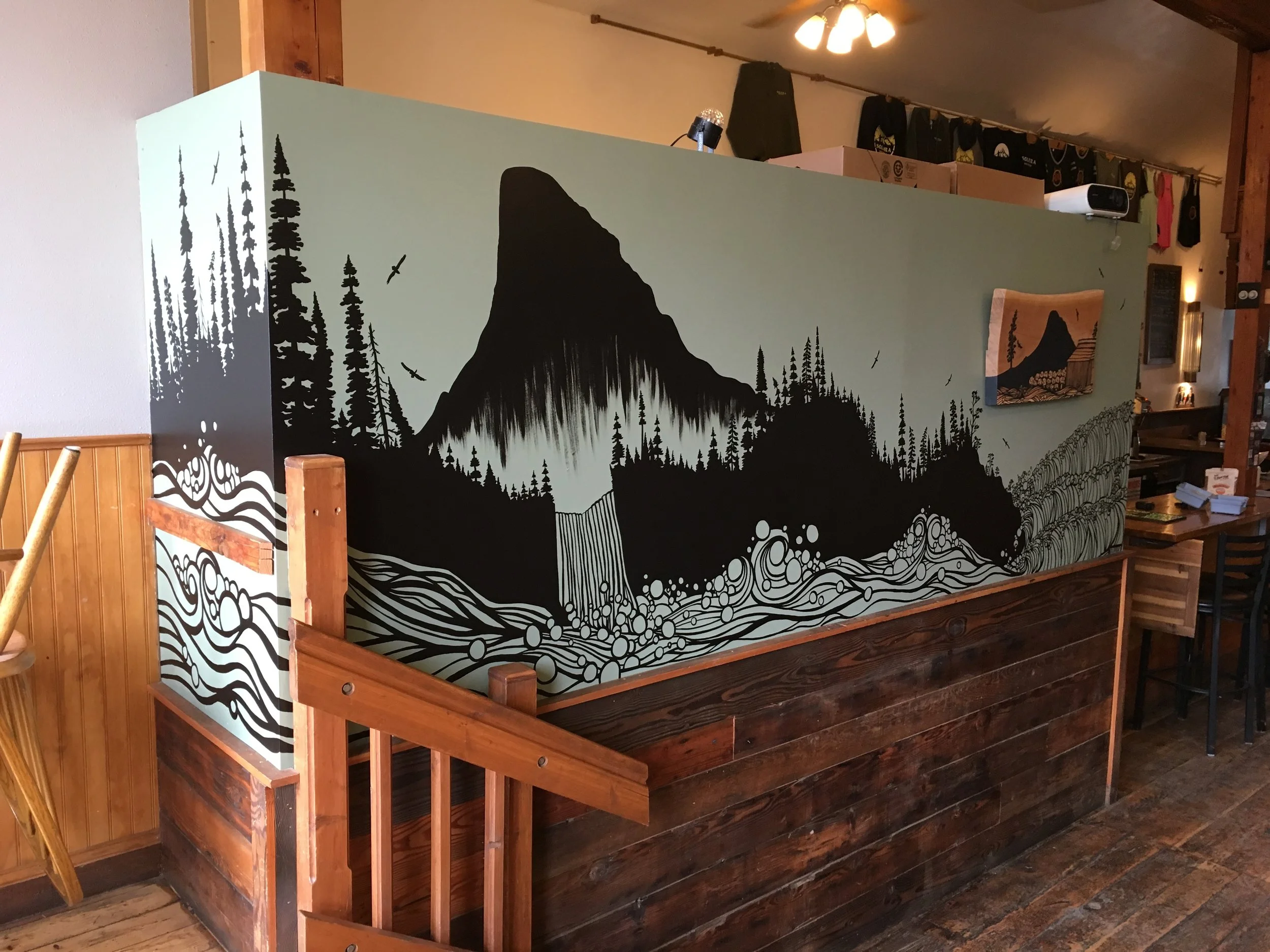 Wy'easst, Wallalute Falls, OR Coast Mural at Solera Brewery