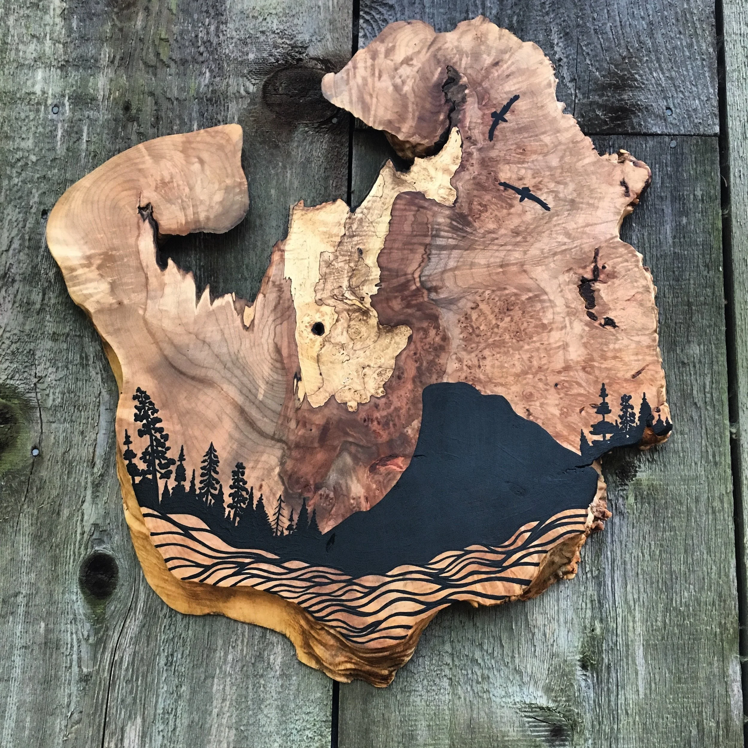 Wy'east on an OR Coast Burl