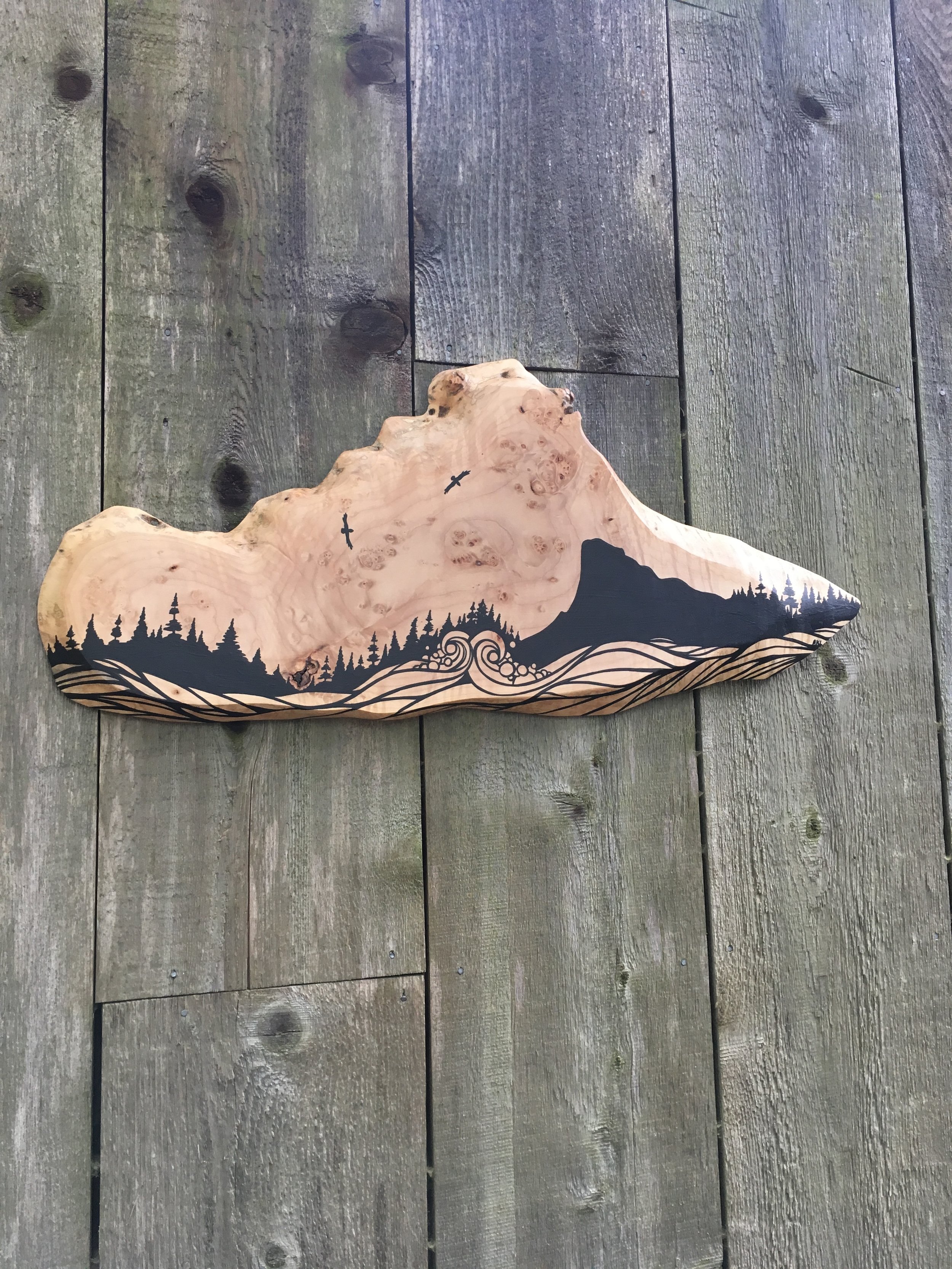 Wy'east on an OR Coast Burl