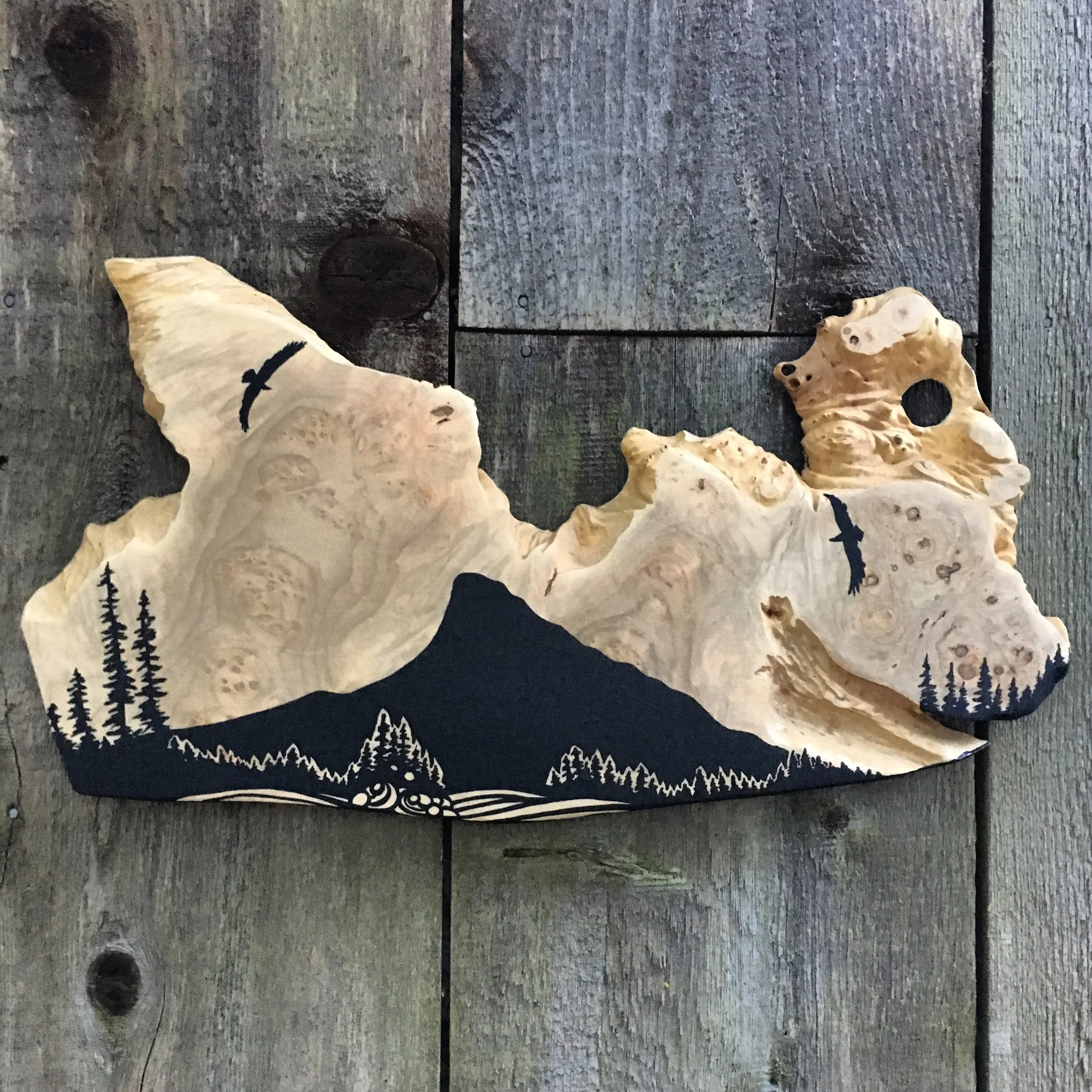 Wy'east on OR Coast Maple Burl