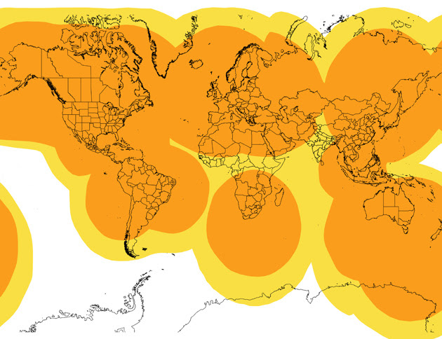 Spot Coverage Map