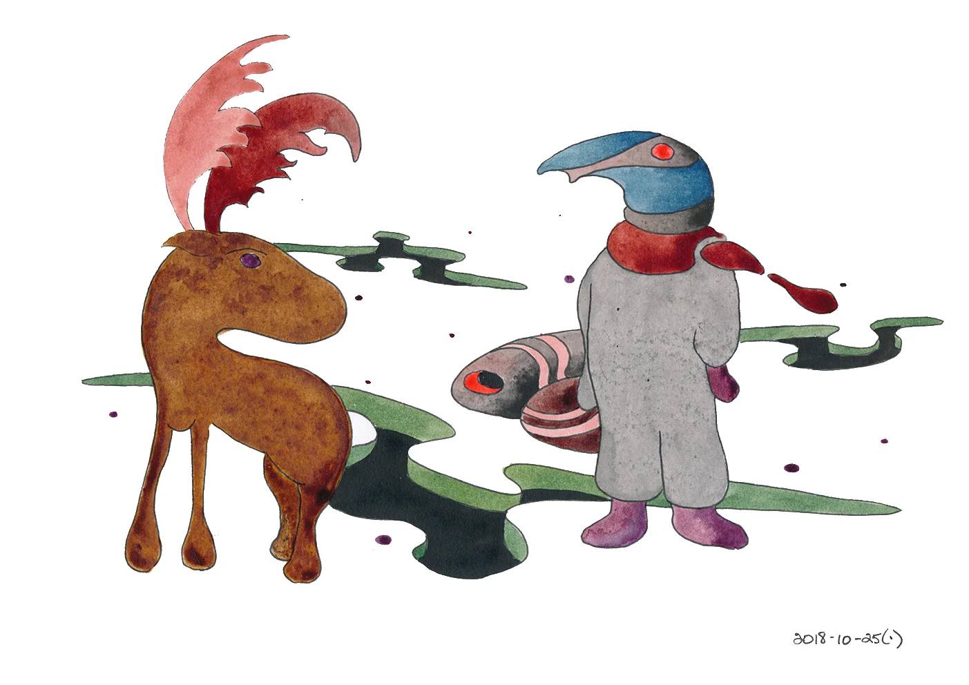 Une rencontre au bord de l'abîme/A meeting at the edge of the abyss