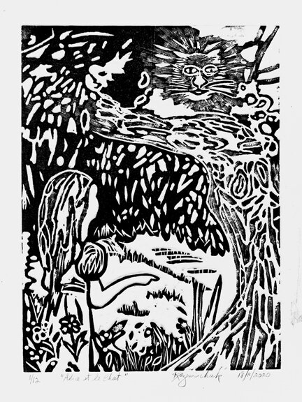 Alice et le chat de Cheshire