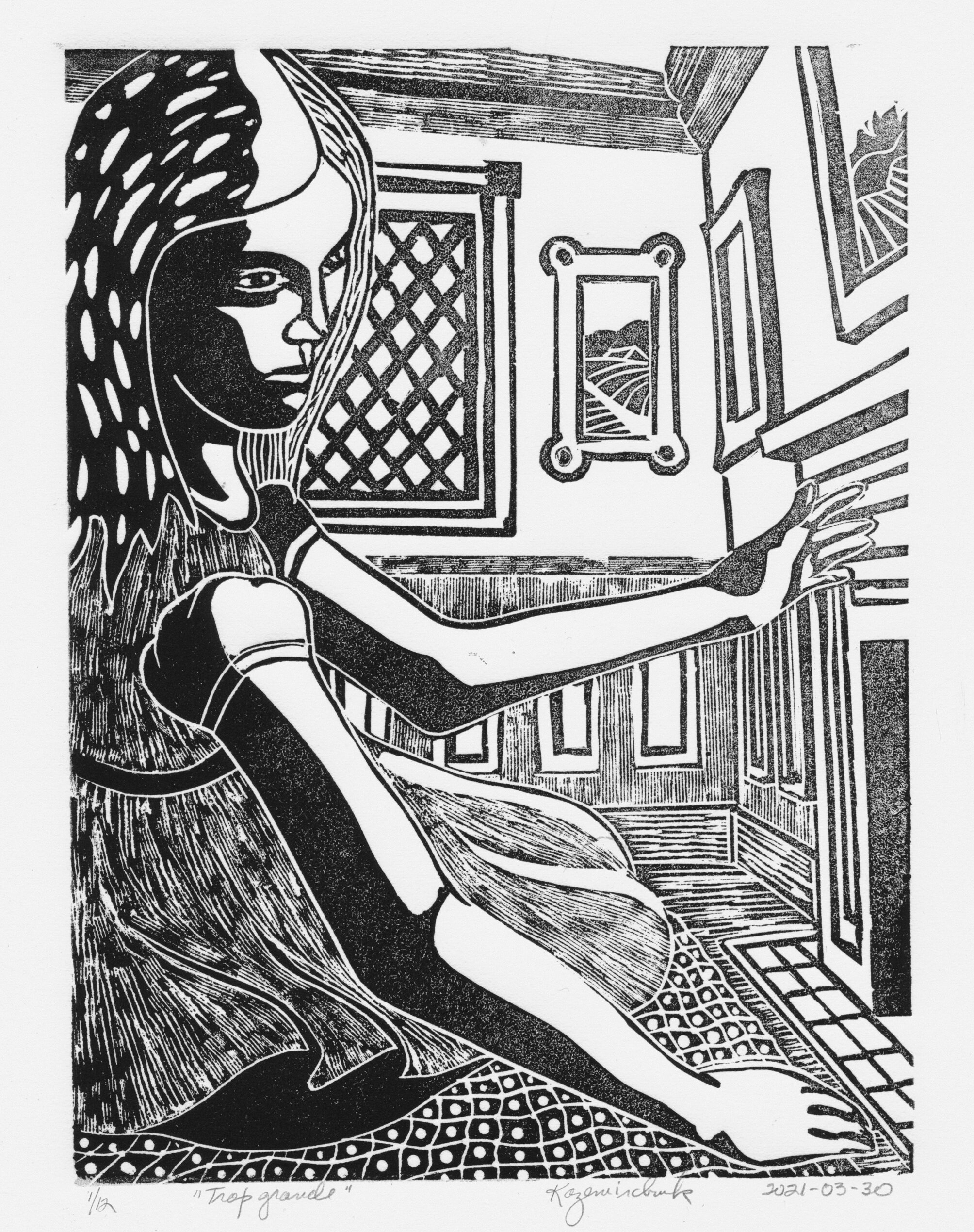 Alice remplie la pièce