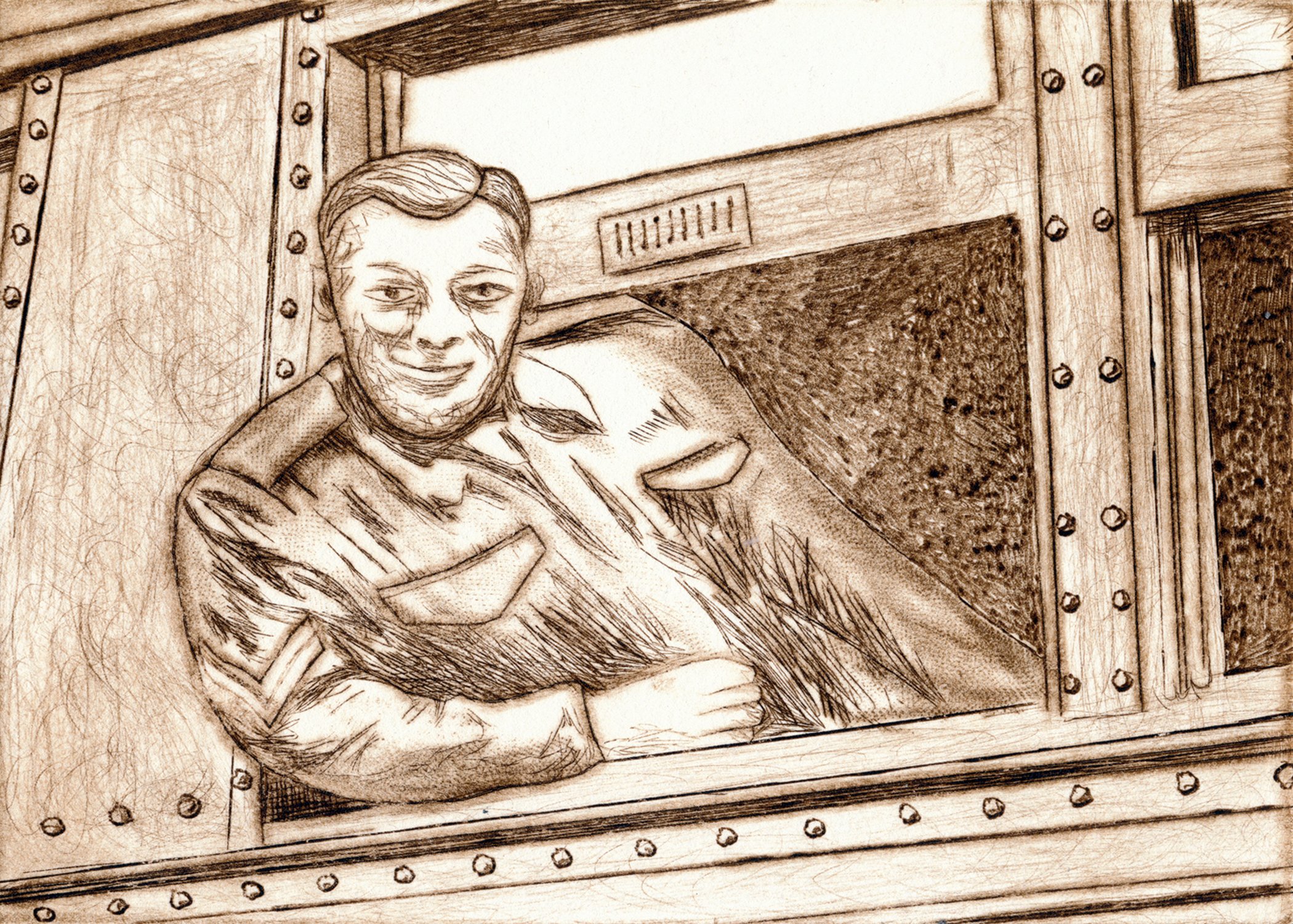 Avant la guerre, 1943 mon père Joe part pour le front