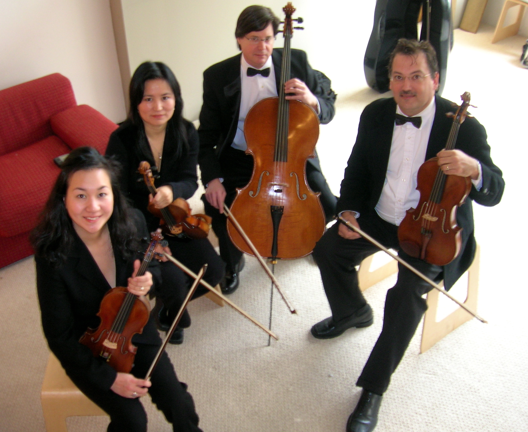 The Piacere String Quartet.