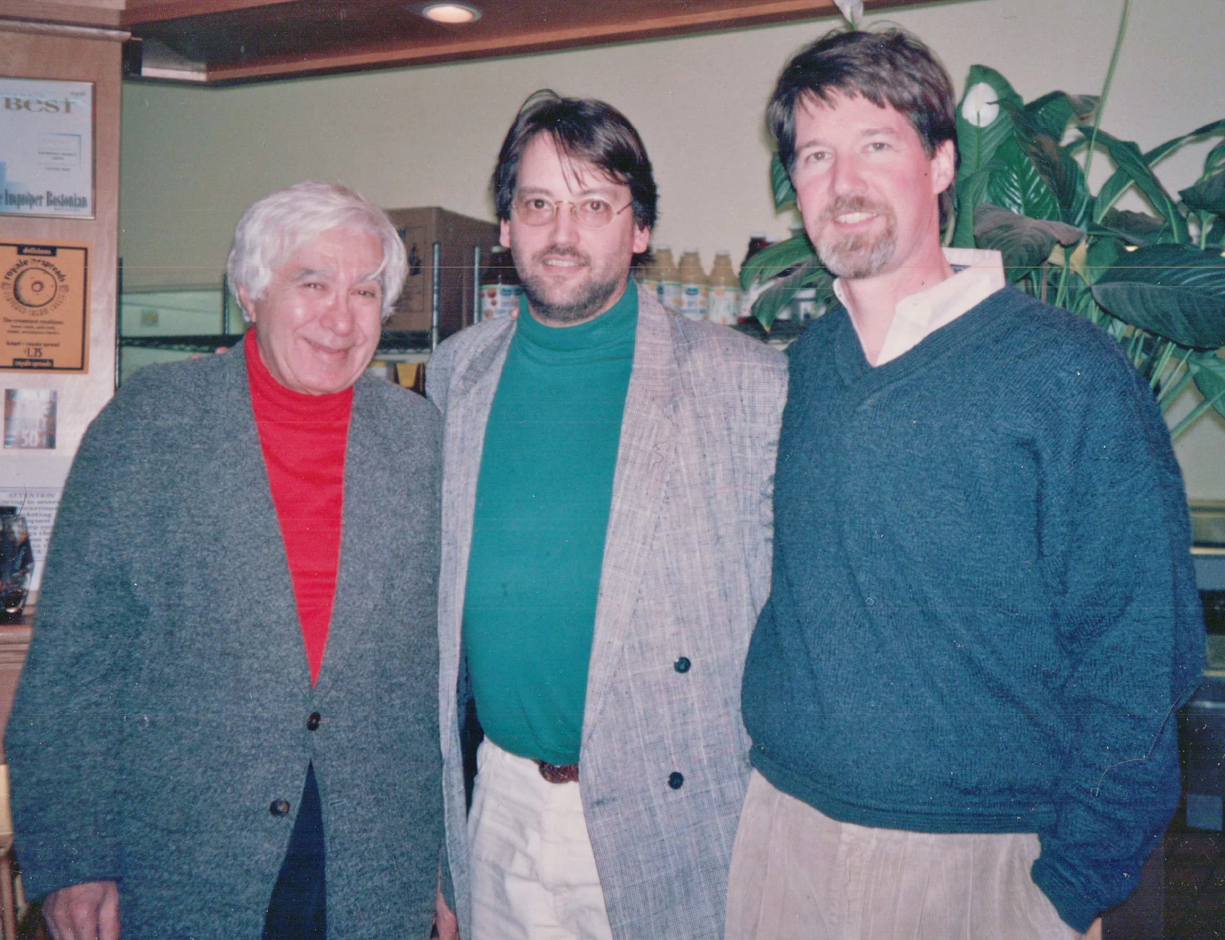 With my teachers - Emanuel Vardi & James Dunham, Boston, MA. 1997