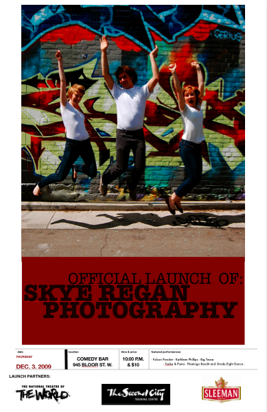 Skye Regan Photography - Launch Show Poster