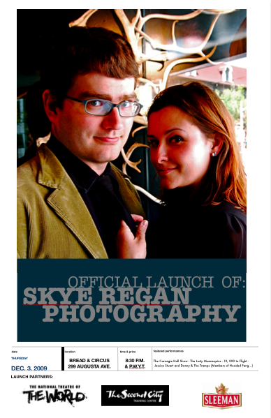 Skye Regan Photography - Launch Show Poster