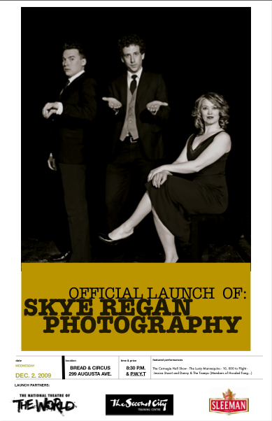 Skye Regan Photography - Launch Show Poster