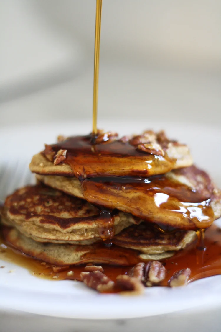 Maple Pecan Protein Pancakes — J. Frances