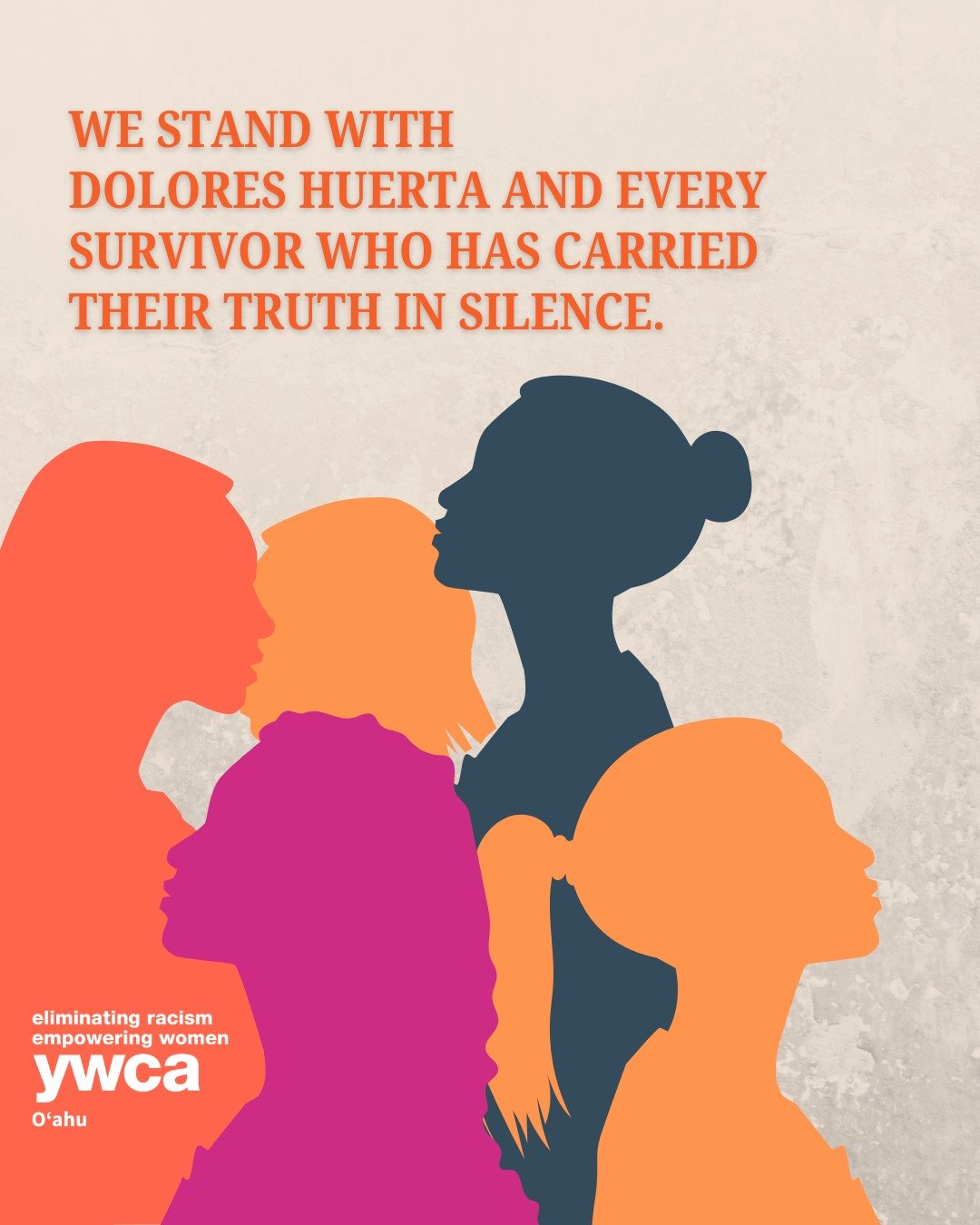 As YWCA USA CEO Margaret Mitchell said: "Dolores Huerta has spent her entire life transforming the lives of women and workers. Today, she transforms them again by showing survivors everywhere that truth does not have an expiration date, that cou