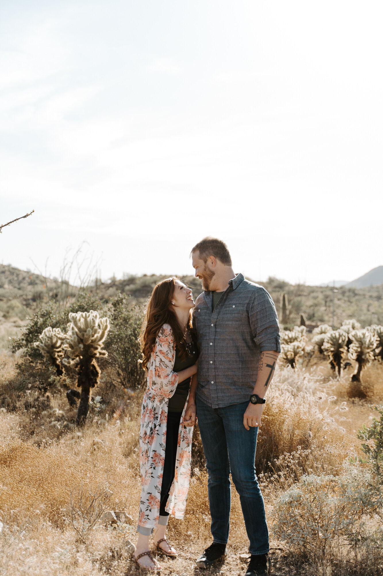 Adam + Krista | North Phoenix Desert Engagement Photos — Like Morning ...